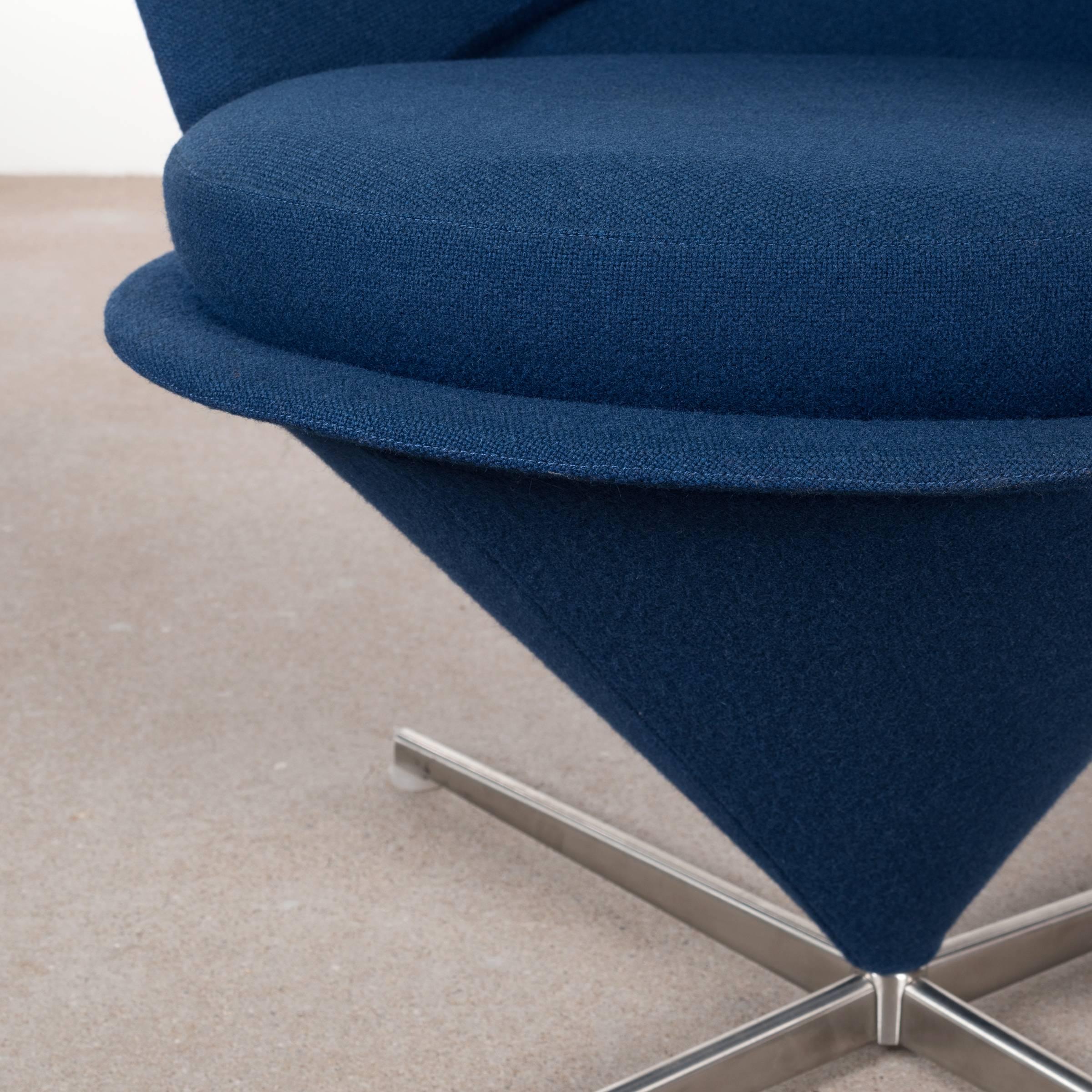 Wool Verner Panton Cone Heart Chair by Vitra, Germany