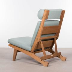 Hans Wegner Ap71 Lounge Chair with Green Kvadrat Fabric for AP Stolen, Denmark