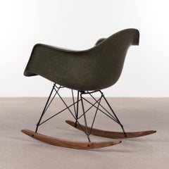 Eames RAR Olive Green Dark rocker chair Herman Miller, USA