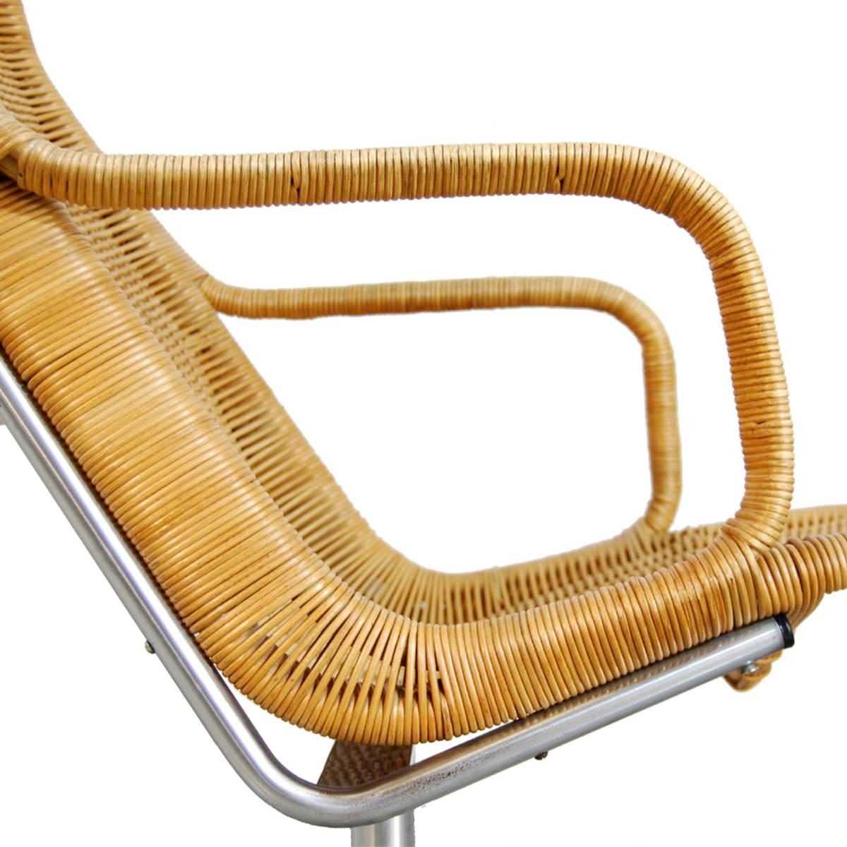 Dirk Van Sliedregt Rattan Lounge Chair for Gebr. Jonkers, Netherlands 2