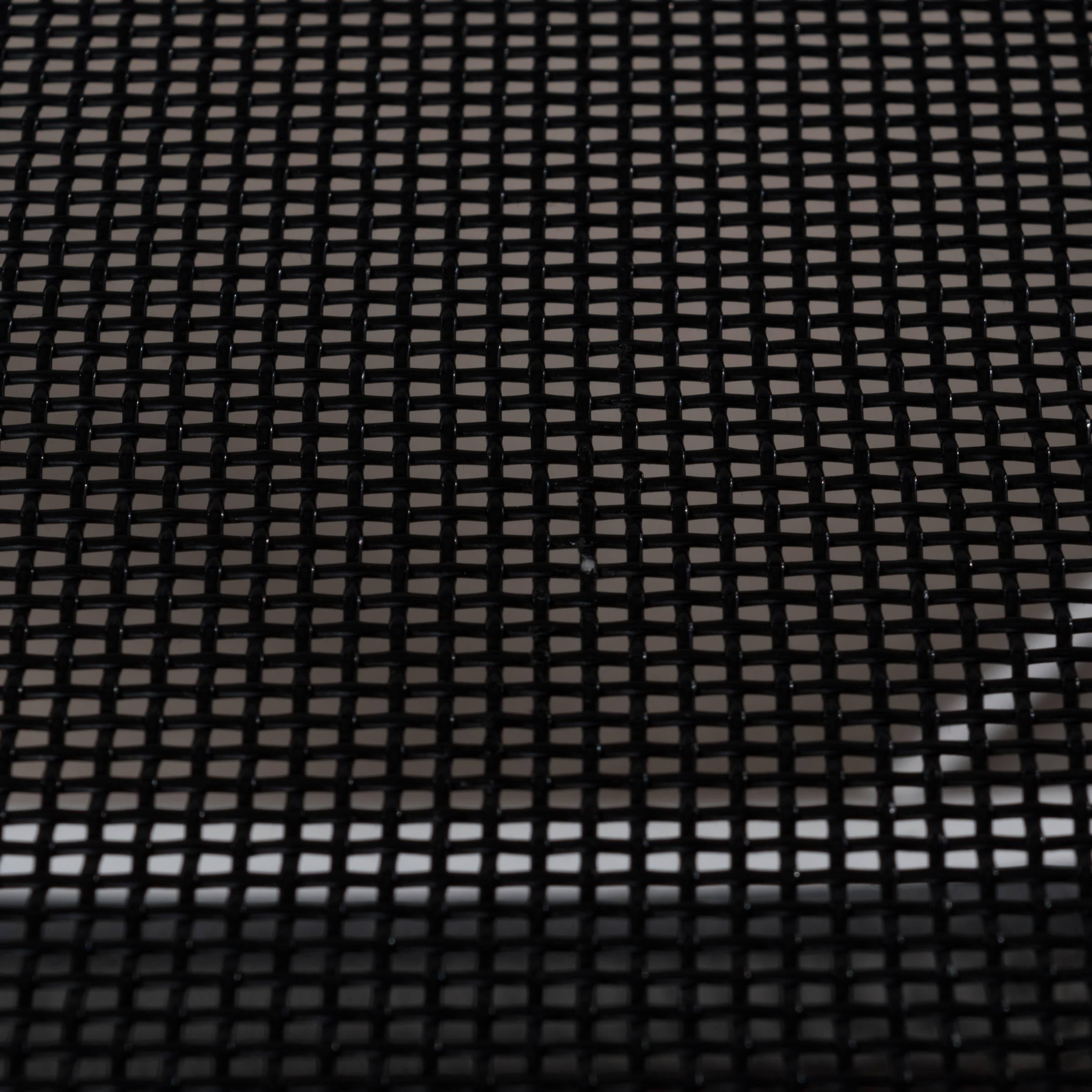 Chaise de salle à manger Eames EA108 noire en tissu filet tissé par Vitra en vente 6
