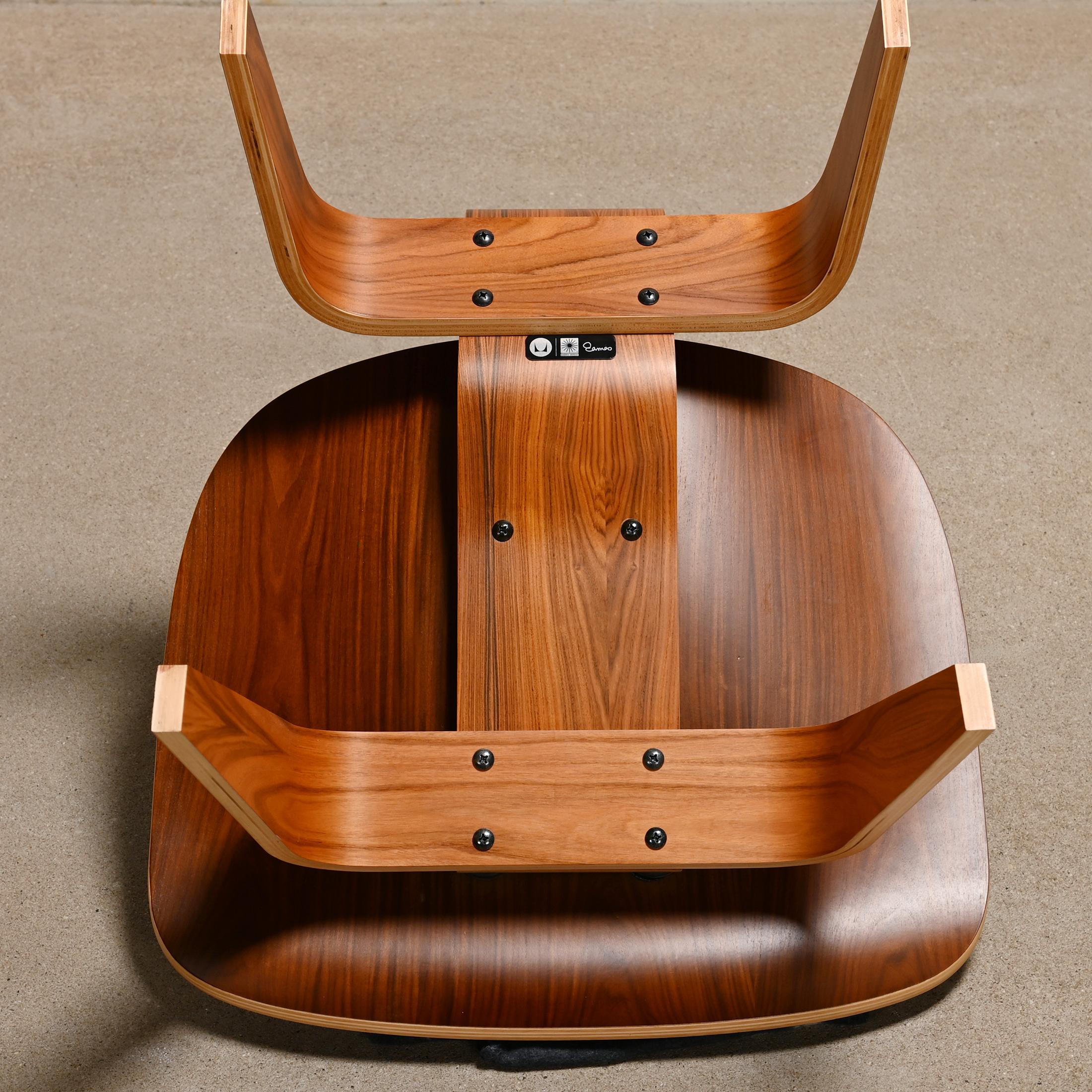 Charles & Ray Eames fauteuil de salon Santos Palisander LCW pour Herman Miller 8