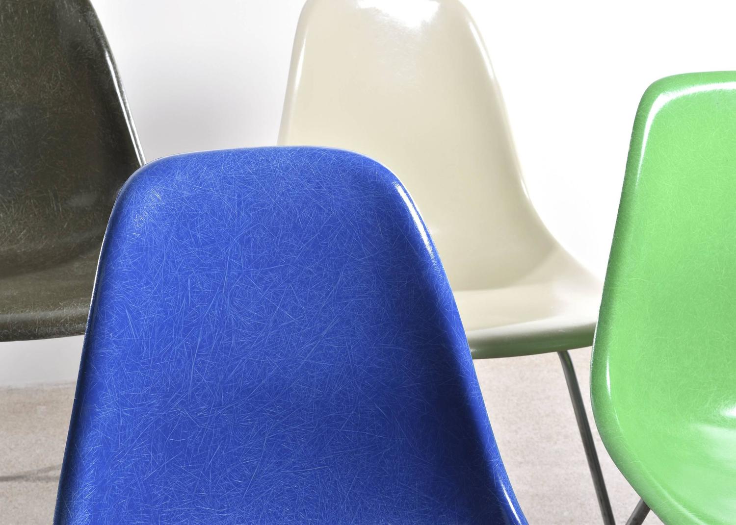 Set of Six Eames DSX Herman Miller USA Chairs For Sale at 1stdibs