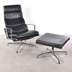 Chaise Eames EA222 et EA223 Lounge Soft Pad Herman Miller / Vitra