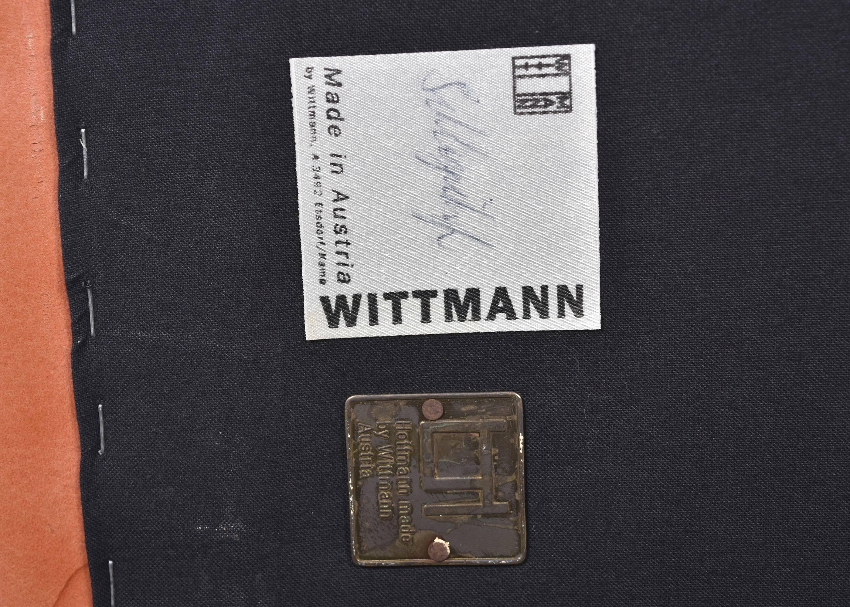 Josef Hoffmann Kubus Club Chair for Wittmann In Good Condition In Amsterdam, NL