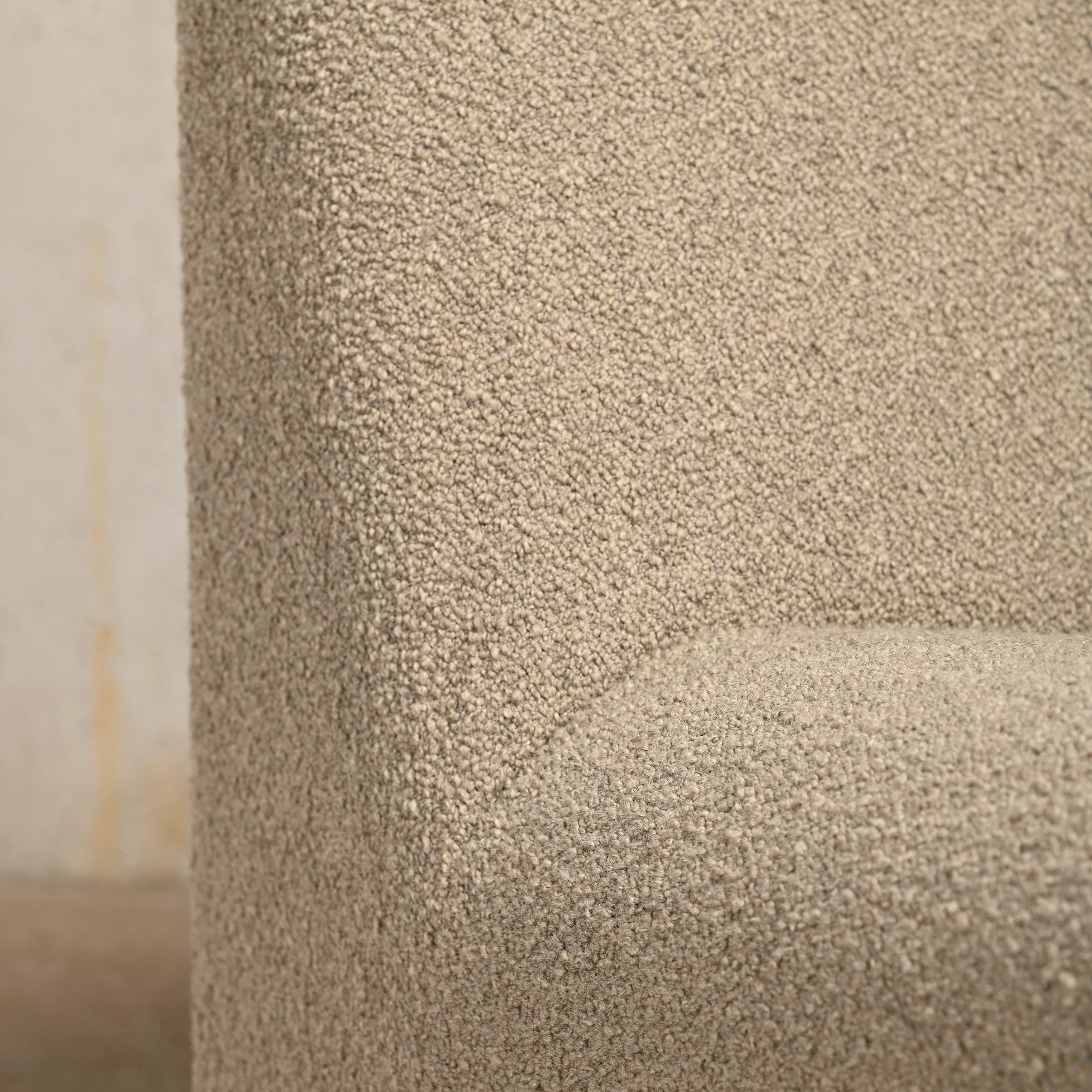 Giancarlo Piretti Alky Lounge Chair in lana bouclé grigio pietra, Anonima Castelli in vendita 7