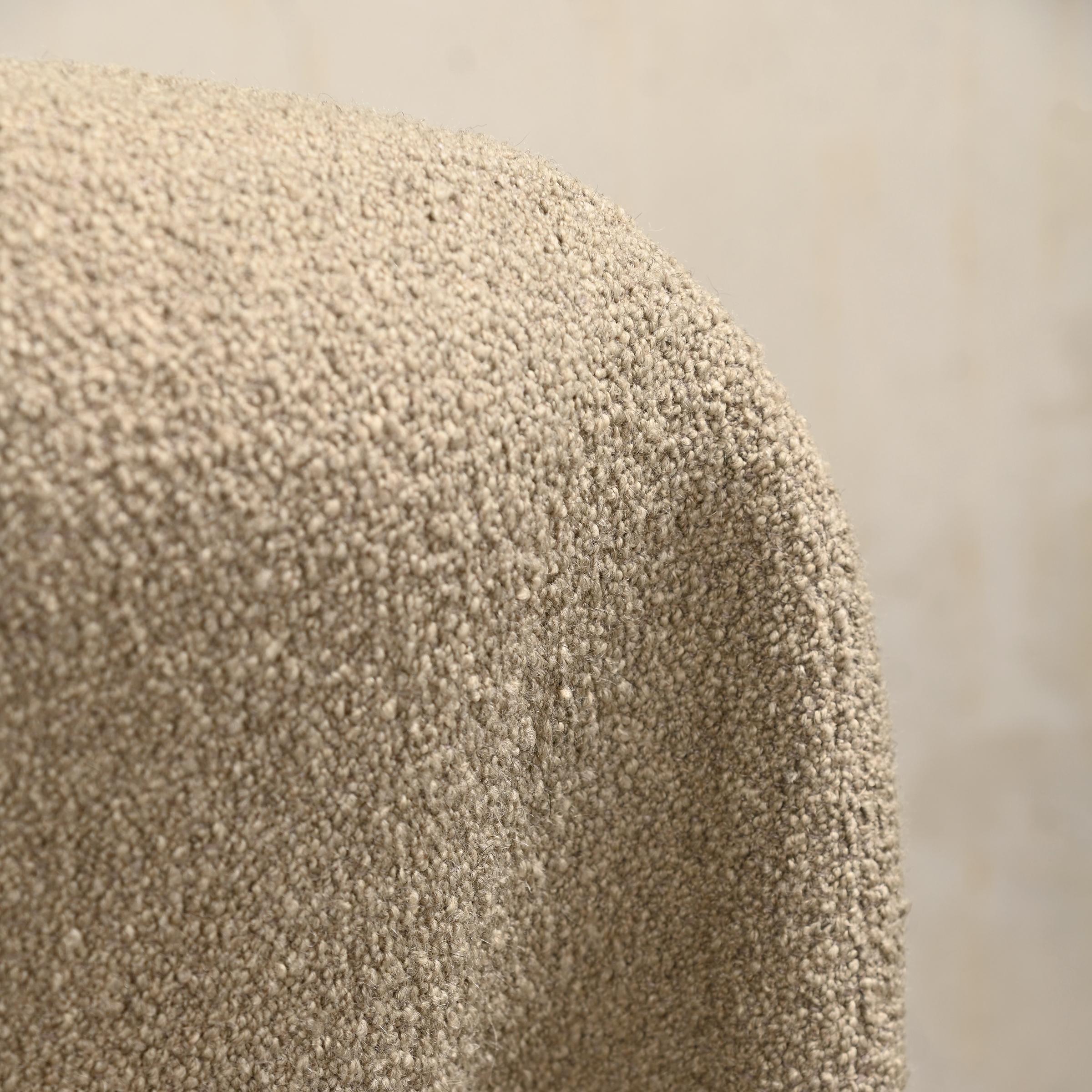 Giancarlo Piretti Alky Lounge Chair in lana bouclé grigio pietra, Anonima Castelli in vendita 10