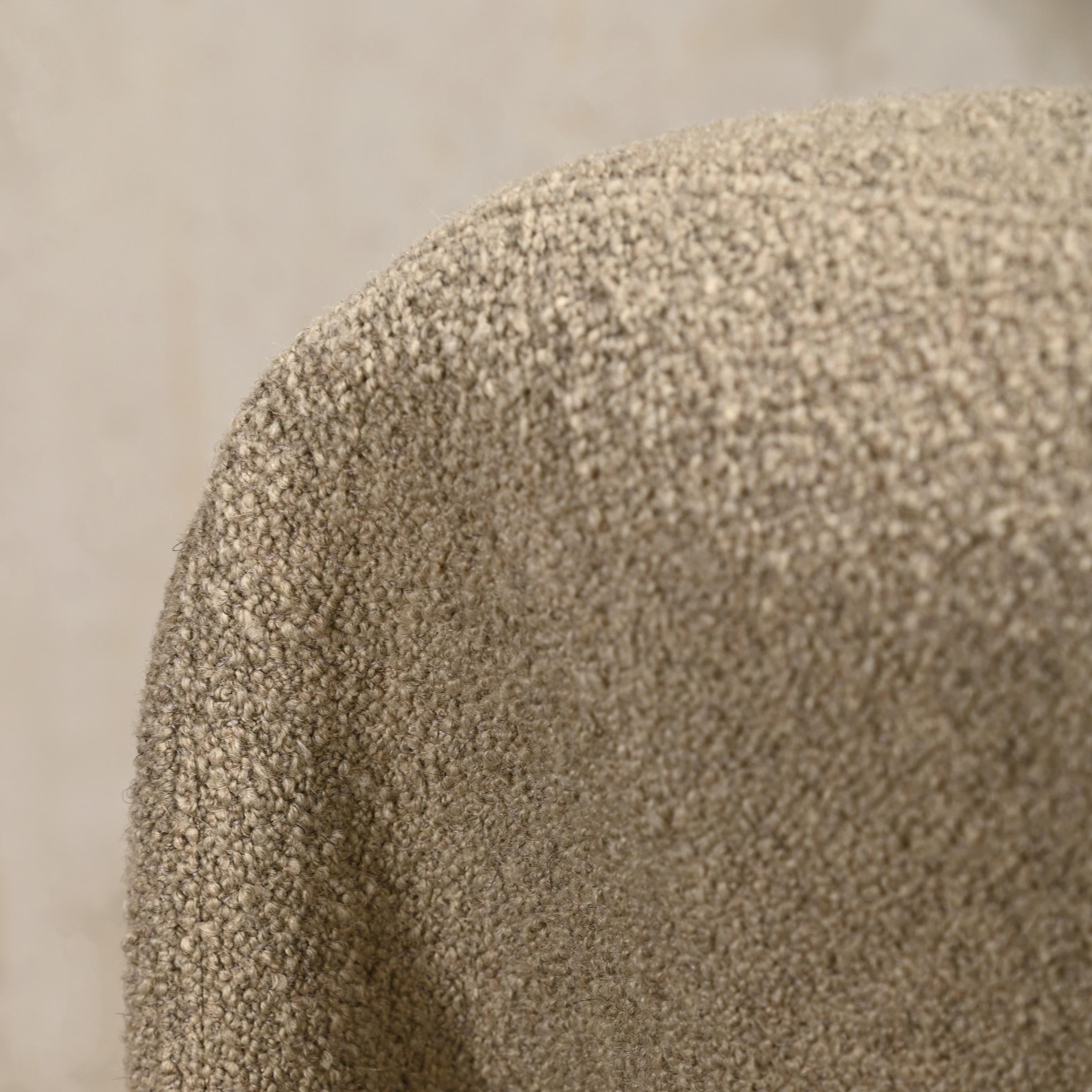 Giancarlo Piretti Alky Lounge Chair in lana bouclé grigio pietra, Anonima Castelli in vendita 9