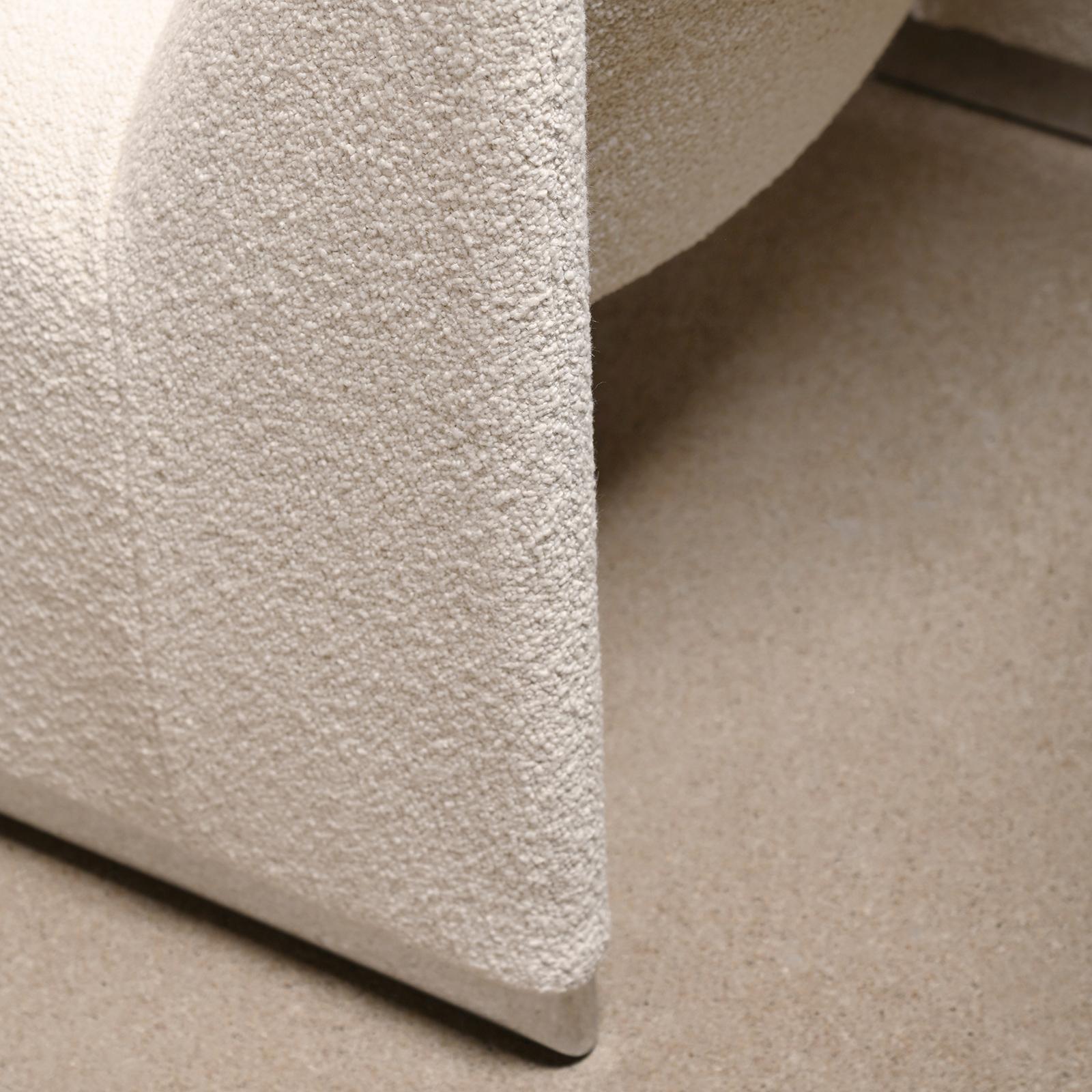 Chaise longue Giancarlo Piretti Alky en laine bouclée blanche, Anonima Castelli en vente 6