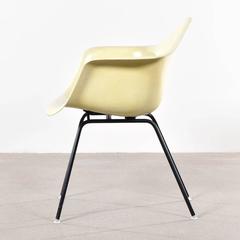 Eames Lemon Yellow DAX Dining Chair for Herman Miller