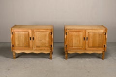 Danish Mid-Century Henning Kjærnulf Oak Bedside Cabinets or Sideboards, Denmark