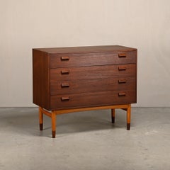 Børge Mogensen early Chest of Drawers in teak and beech, Søborg Møbler Denmark