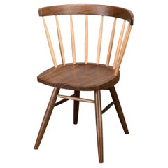 George Nakashima N19 Straight Chair in Walnut and Hickory for Knoll Studio