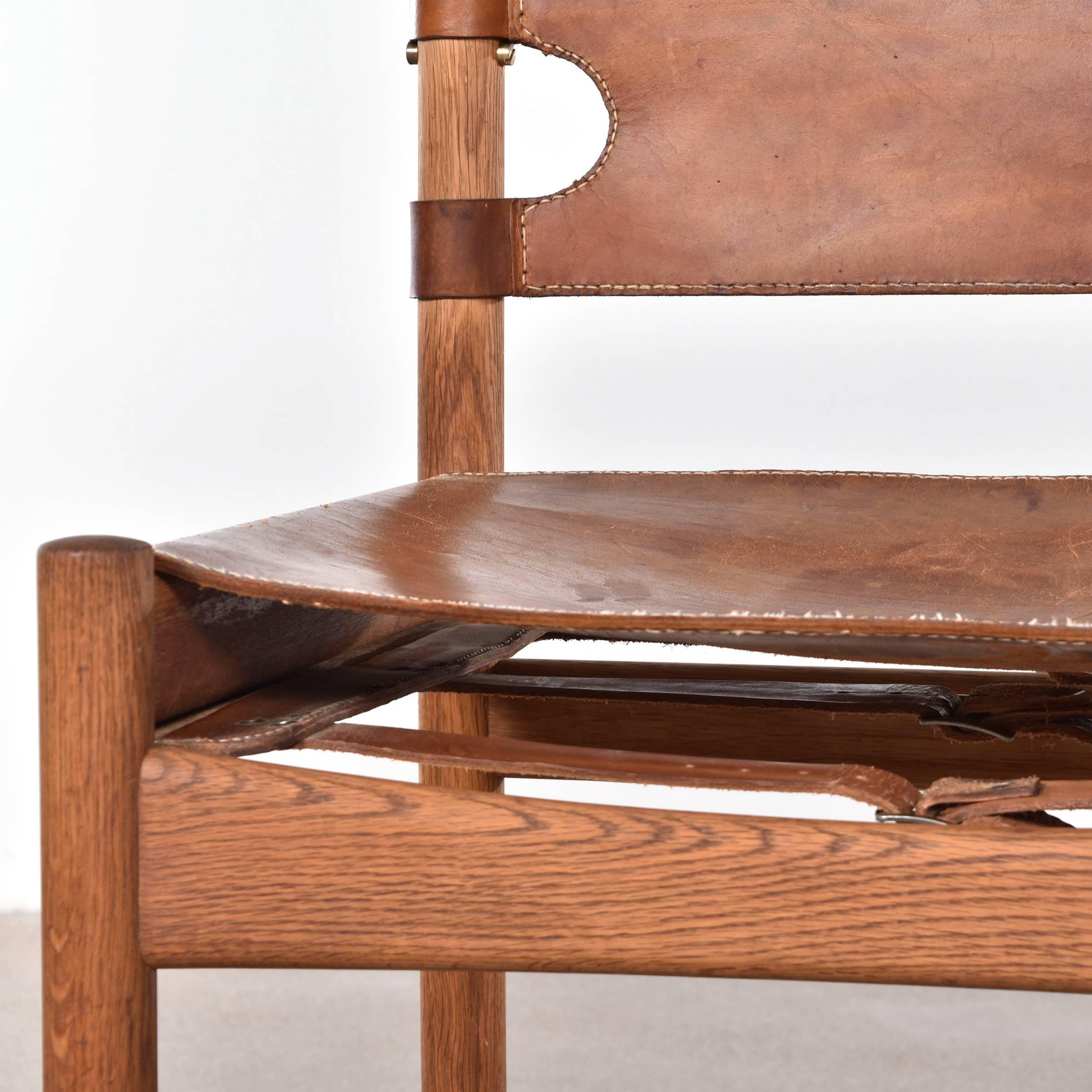 Leather Børge Mogensen 'Hunting' Chairs (Model 3251) for Fredericia Furniture