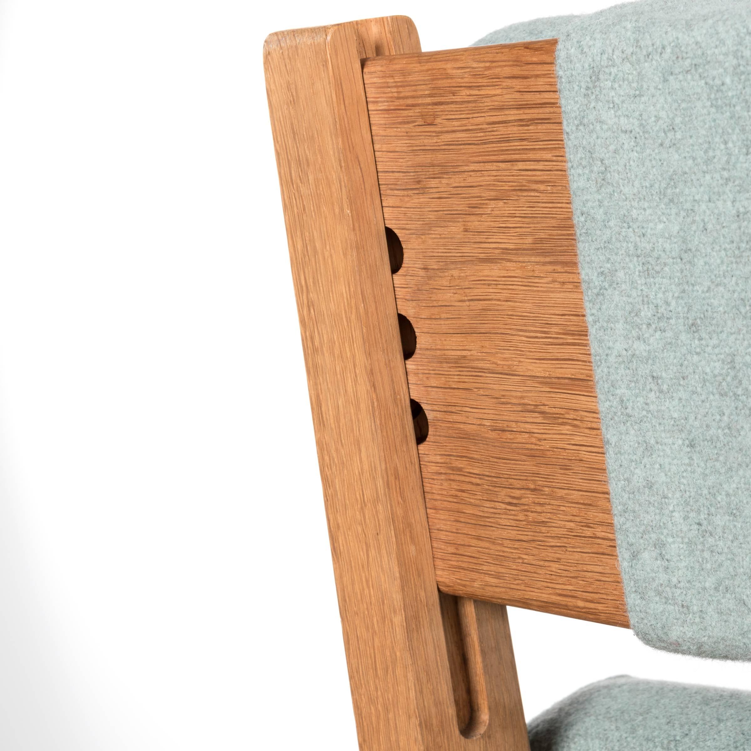Hans Wegner Ap71 Lounge Chair with Green Kvadrat Fabric for AP Stolen, Denmark 1