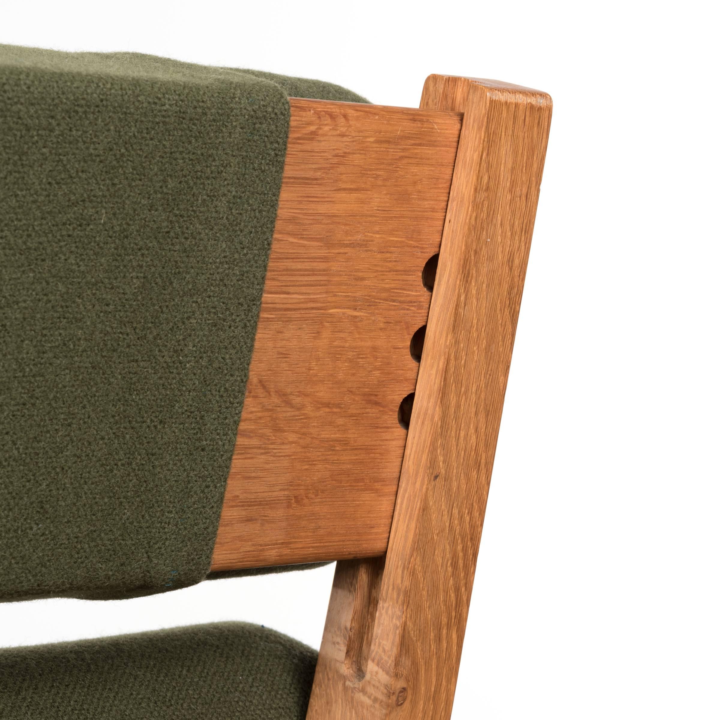 Hans Wegner AP71 Lounge Chair with Dark Green Fabric for AP Stolen, Denmark 1