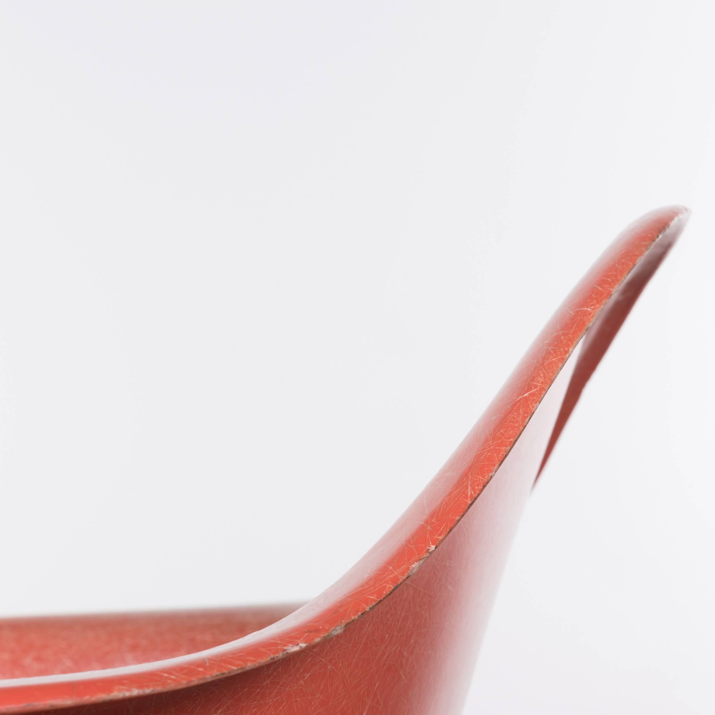 Mid-20th Century Eames Salmon Dax Dining Chair for Herman Miller, 1958