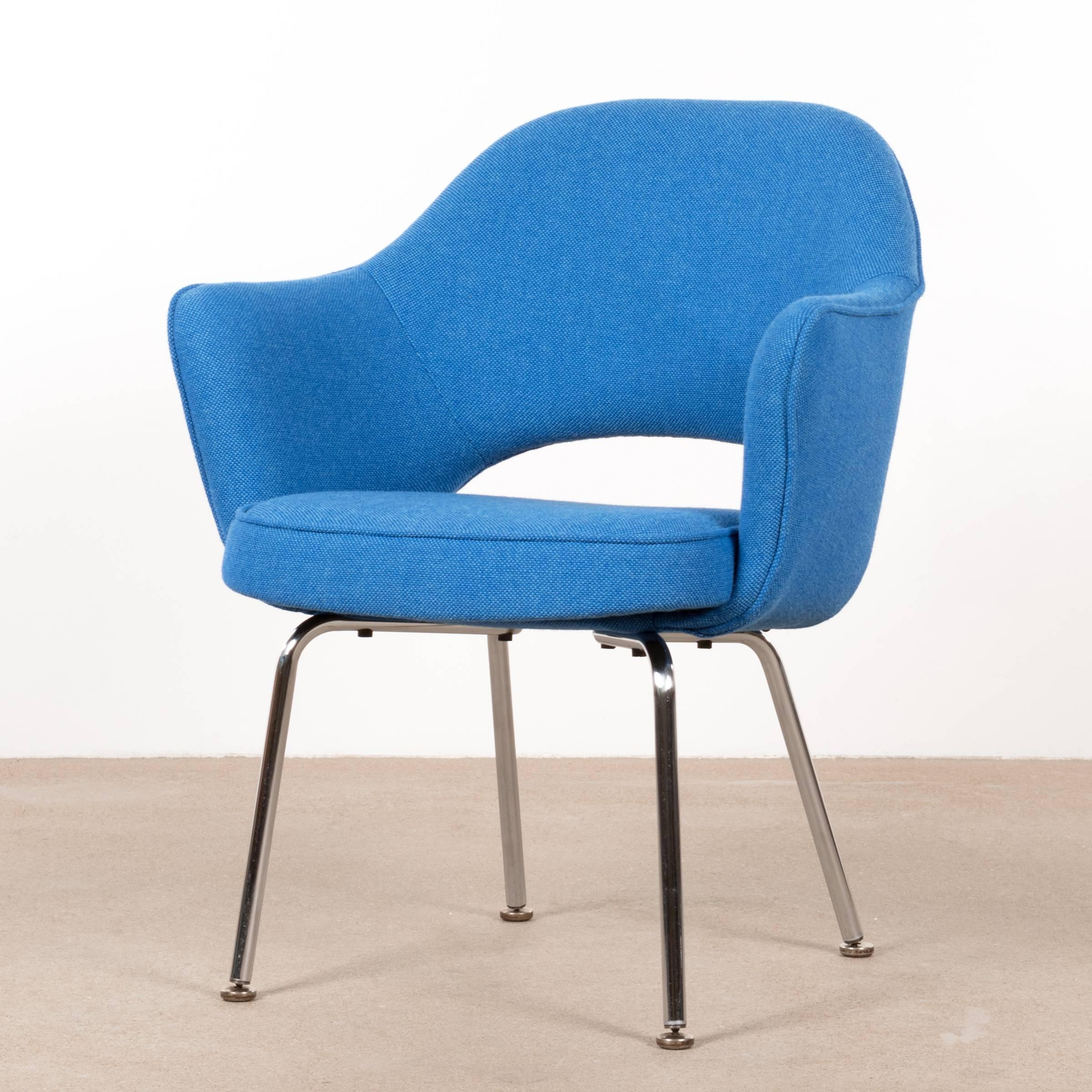 Plated Eero Saarinen Executive Armchairs for Knoll and De Coene