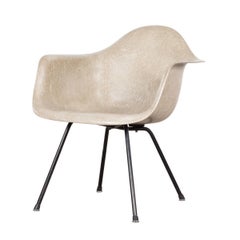 Eames Greige Lax Armchair by Herman Miller USA 'Zenith Rope'