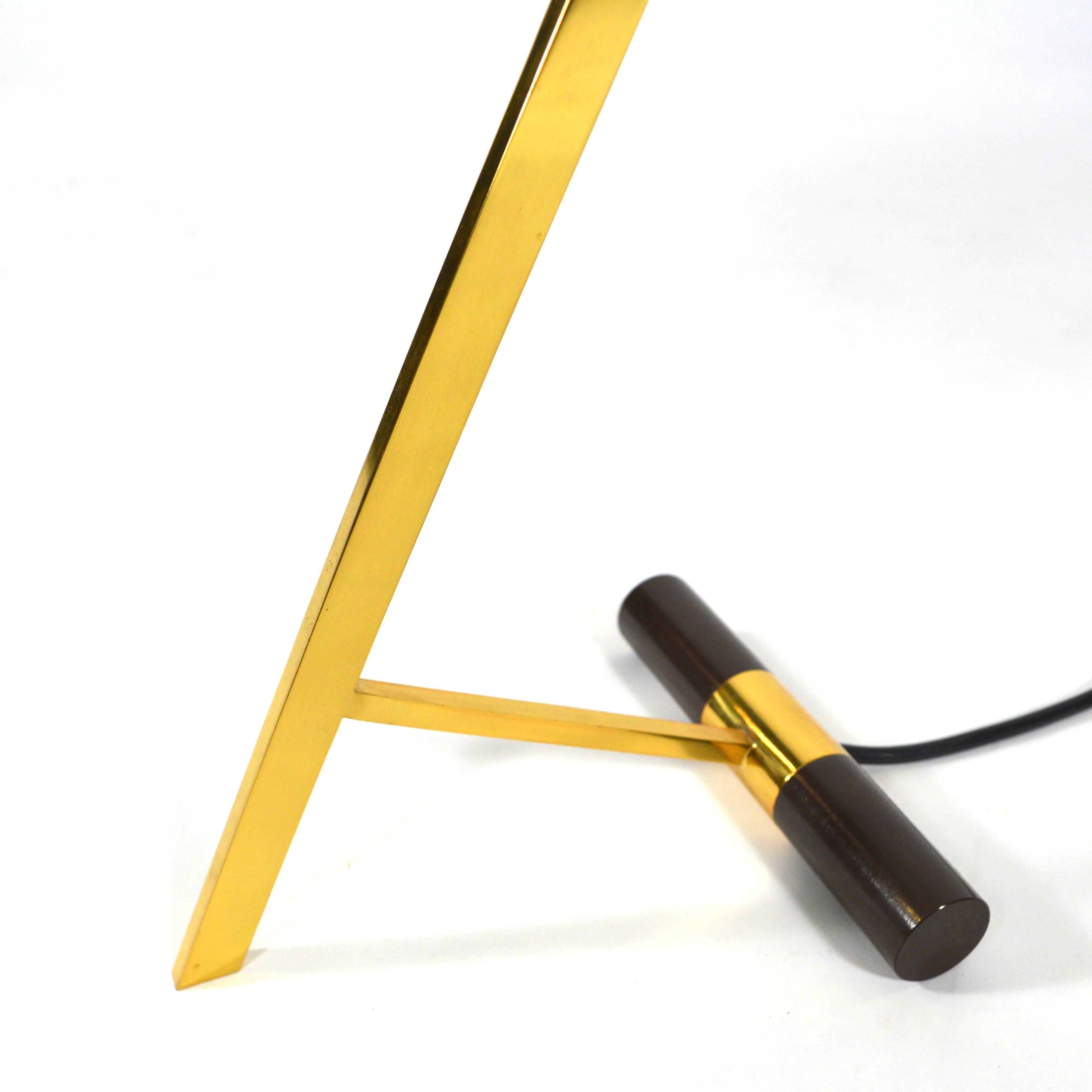 Louis Kalff for Philips Z-Shaped Brass Desk Lamp 3