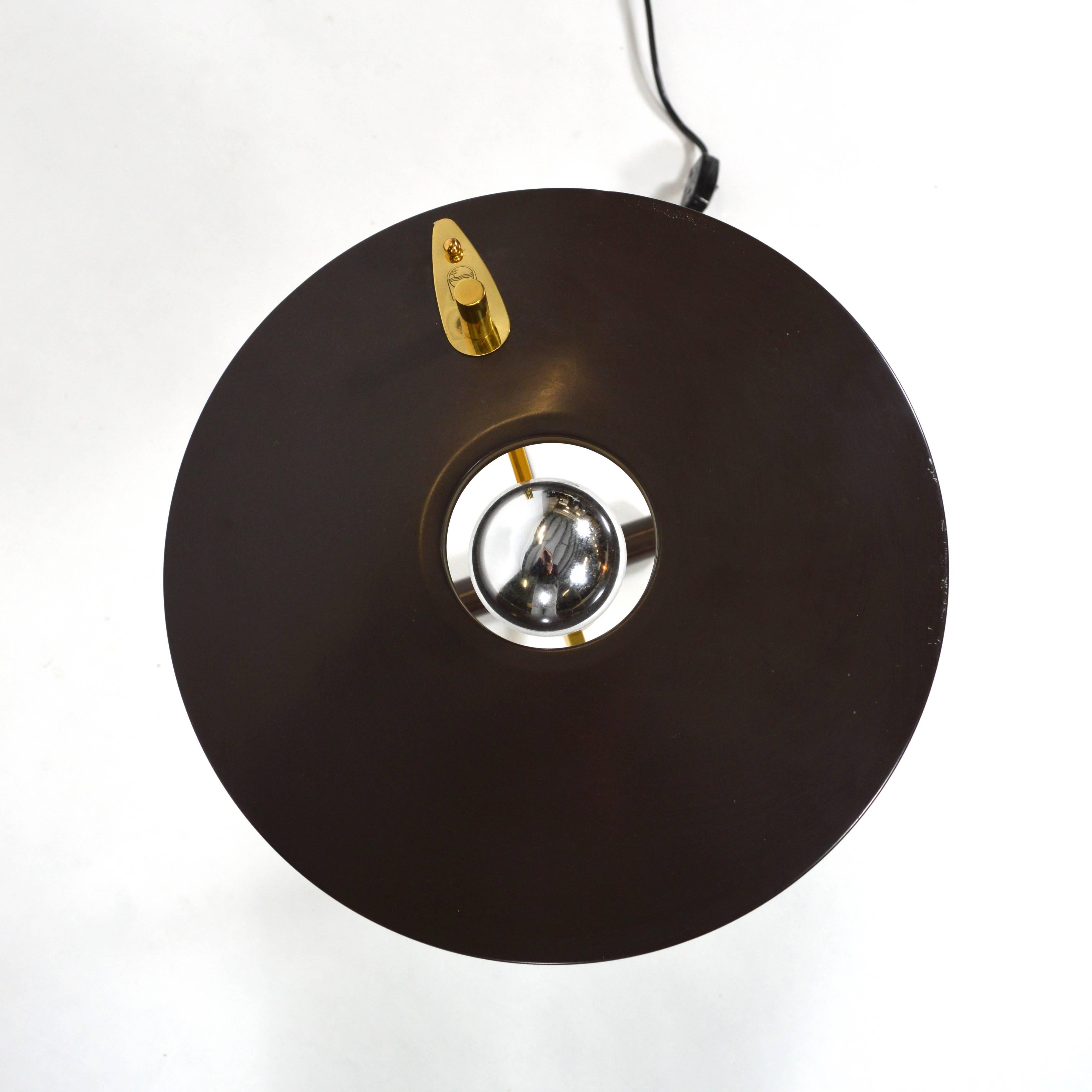 Louis Kalff for Philips Z-Shaped Brass Desk Lamp 1