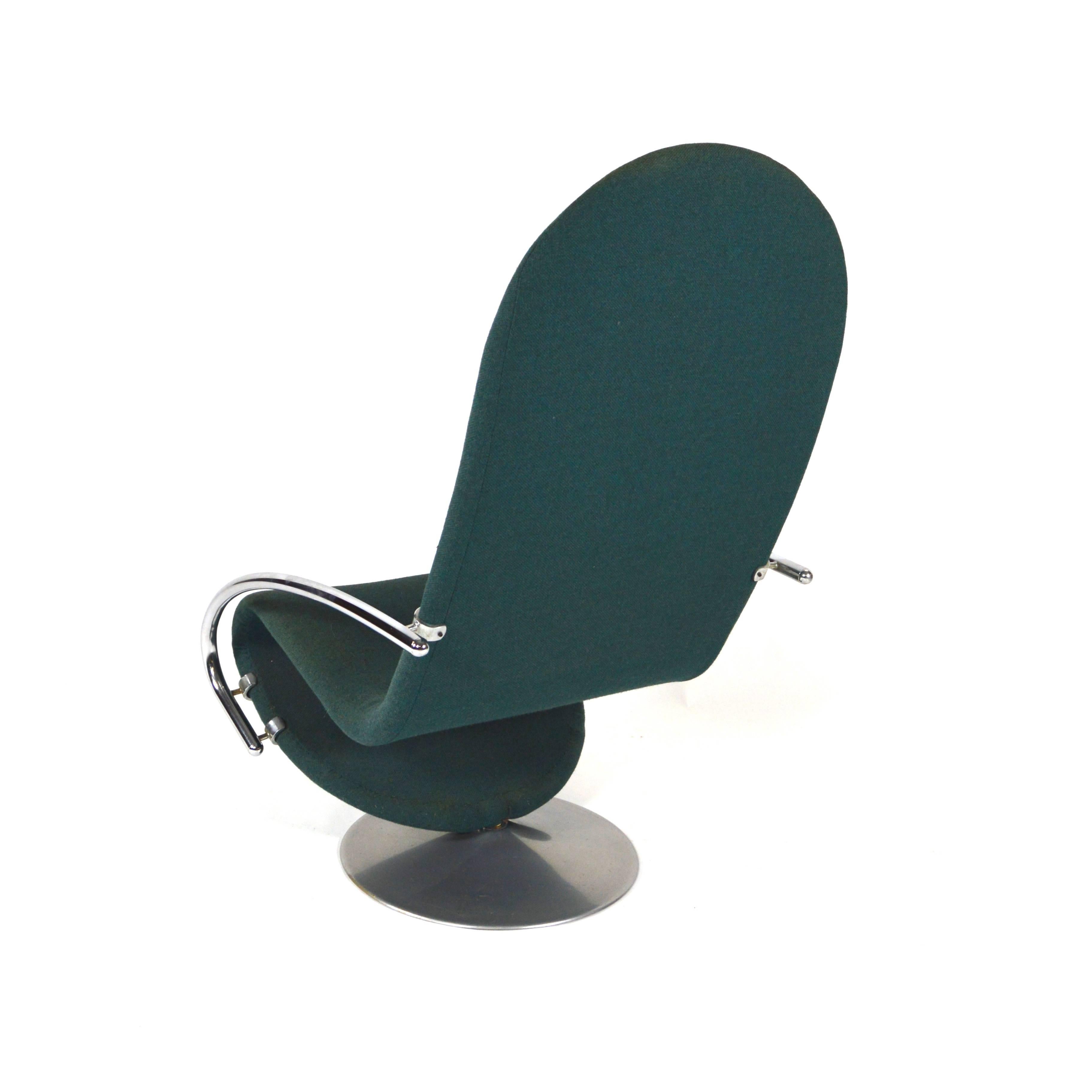 Danish Verner Panton 1-2-3 Swivel Lounge Chair for Fritz Hansen - 1973
