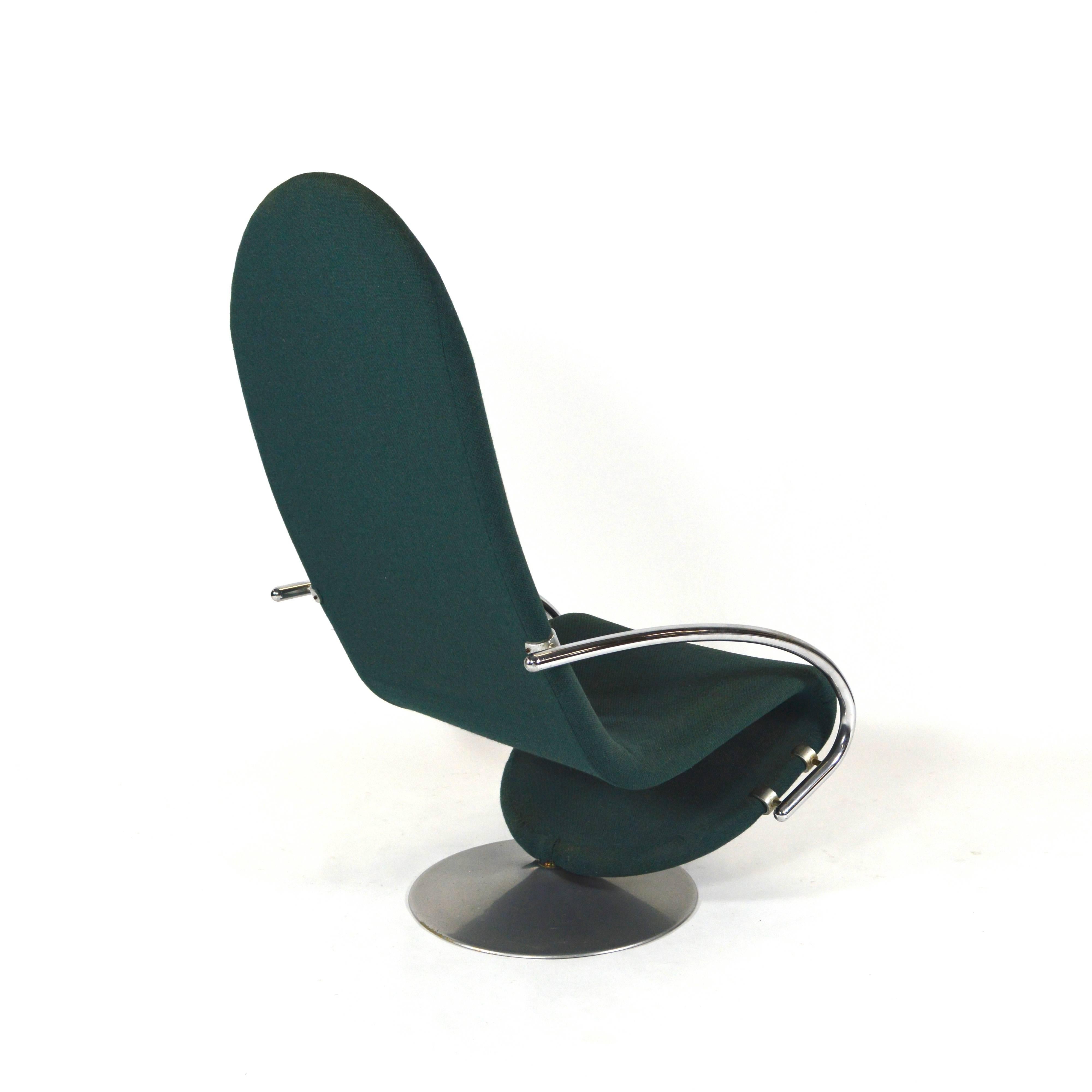 Verner Panton 1-2-3 Swivel Lounge Chair for Fritz Hansen - 1973 In Good Condition In Pijnacker, Zuid-Holland