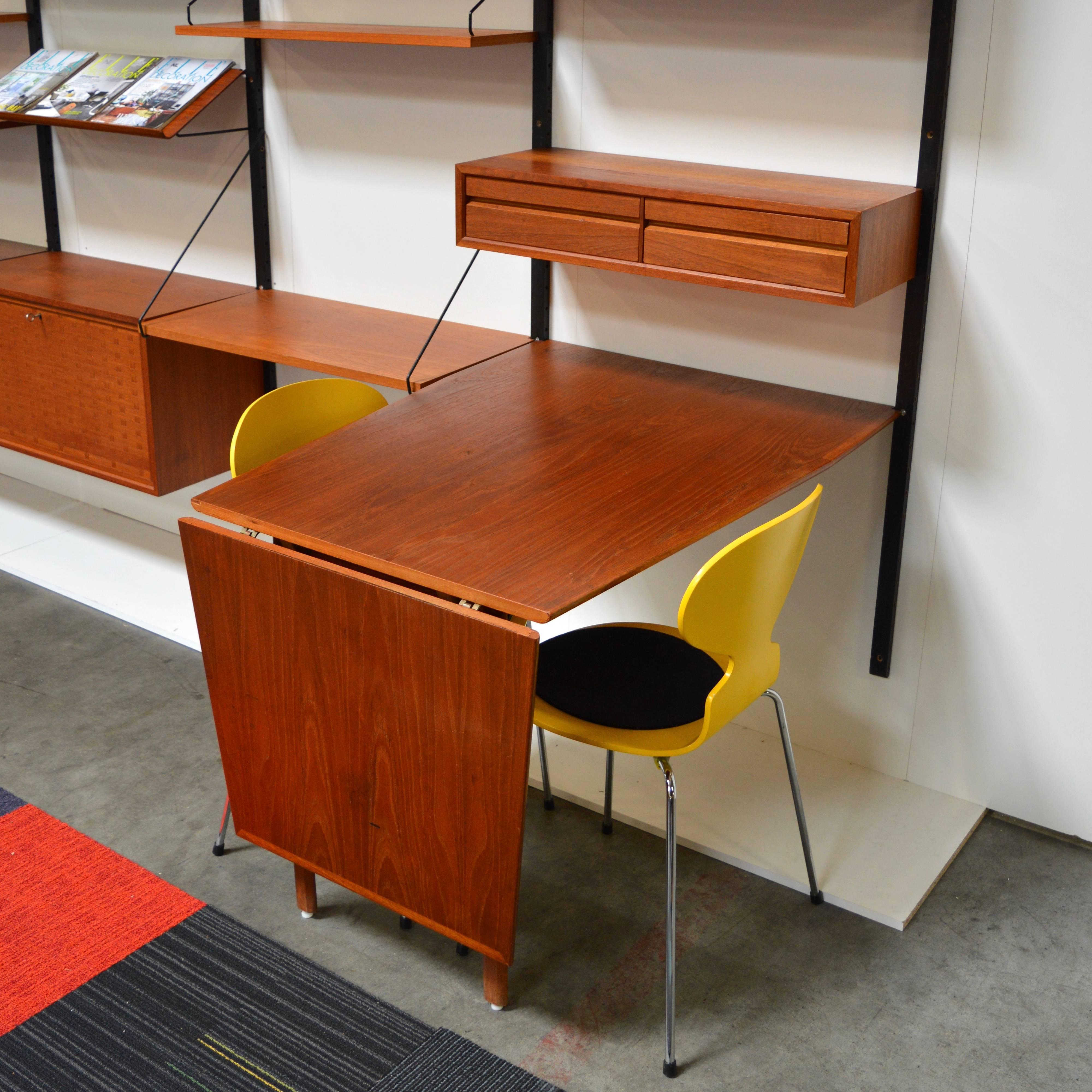 Scandinavian Modern Exclusive Poul Cadovius 'Royal' Wall Unit