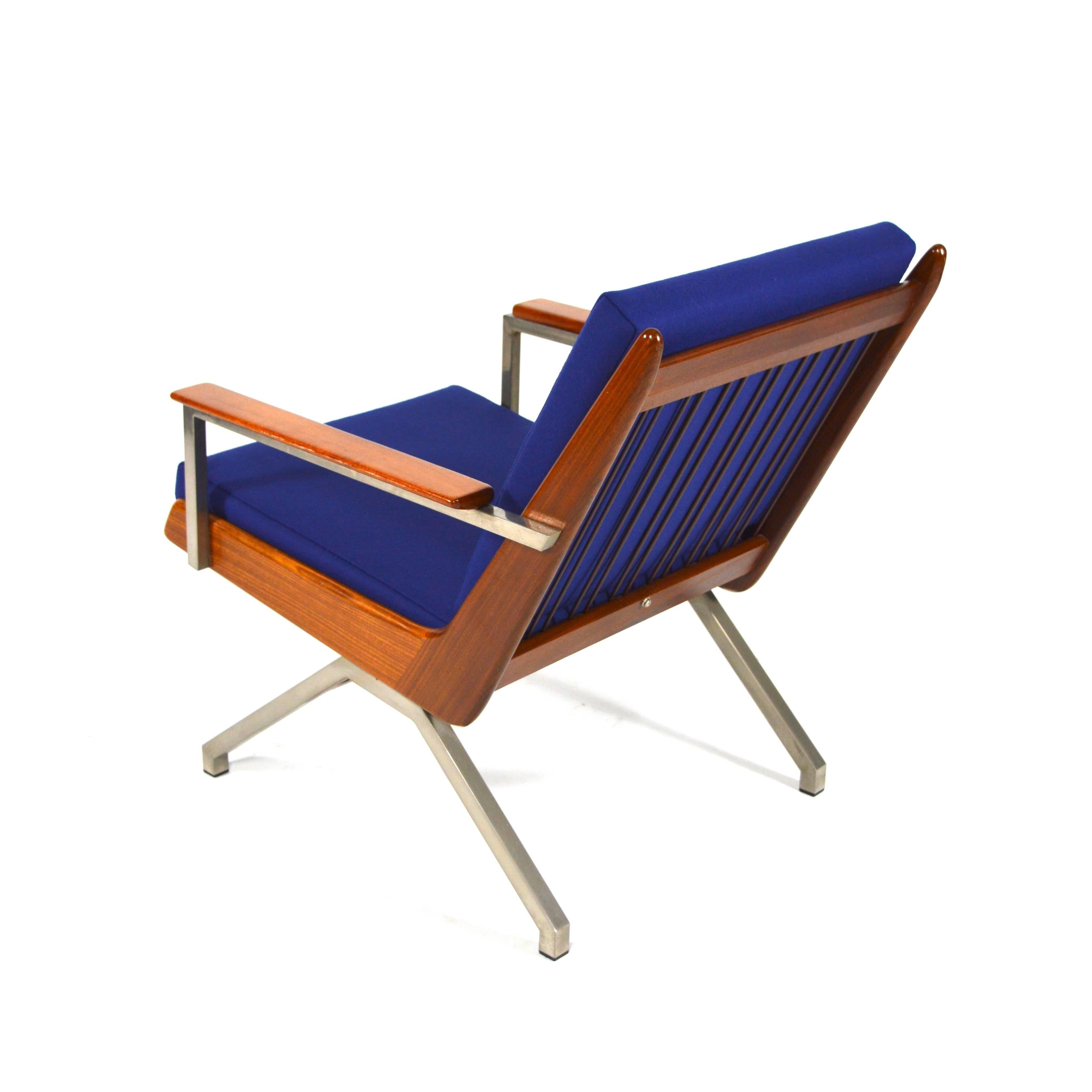 Fabric Exclusive Rob Parry 'Lotus' Lounge Chairs with Ottoman in Rosewood