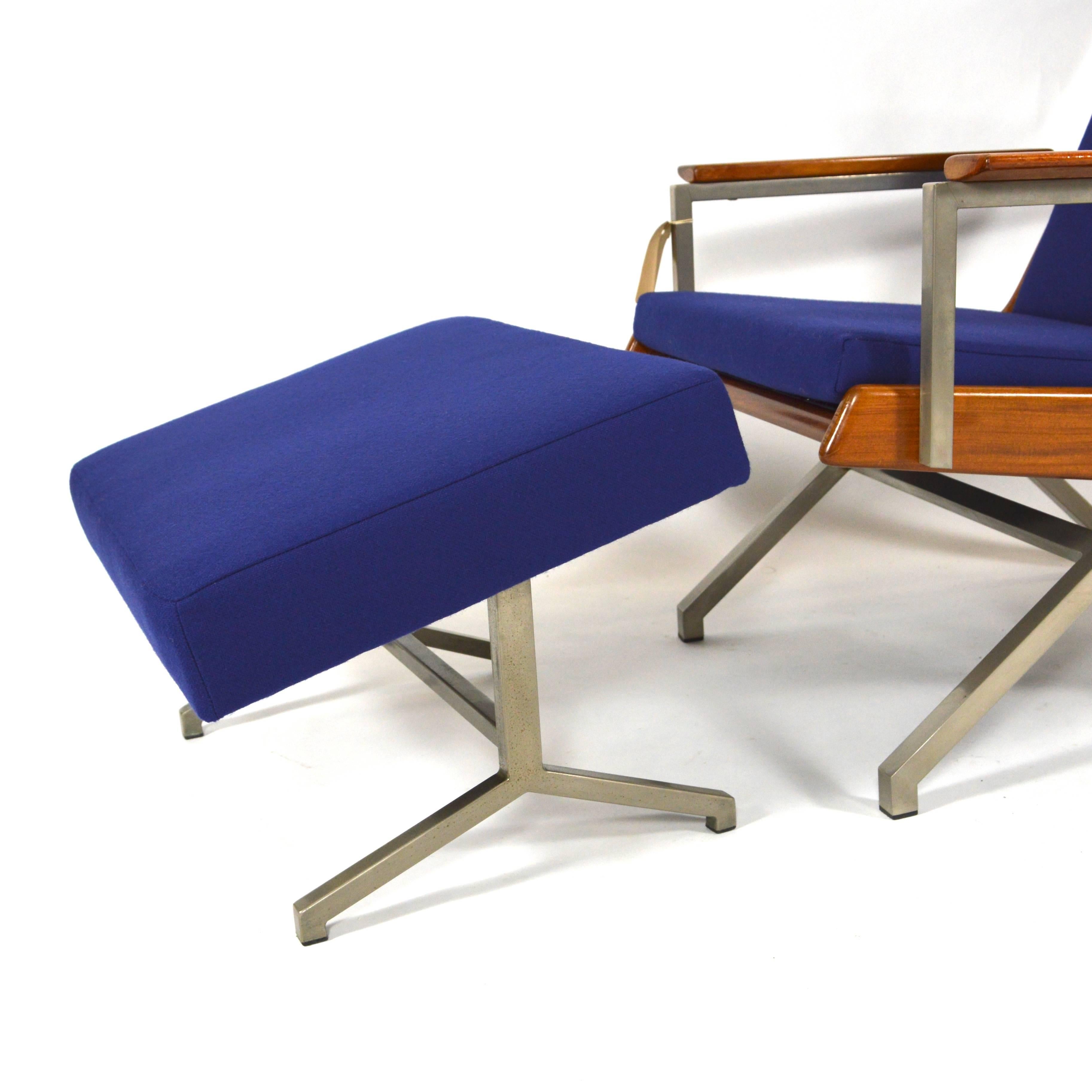 Exclusive Rob Parry 'Lotus' Lounge Chairs with Ottoman in Rosewood 2