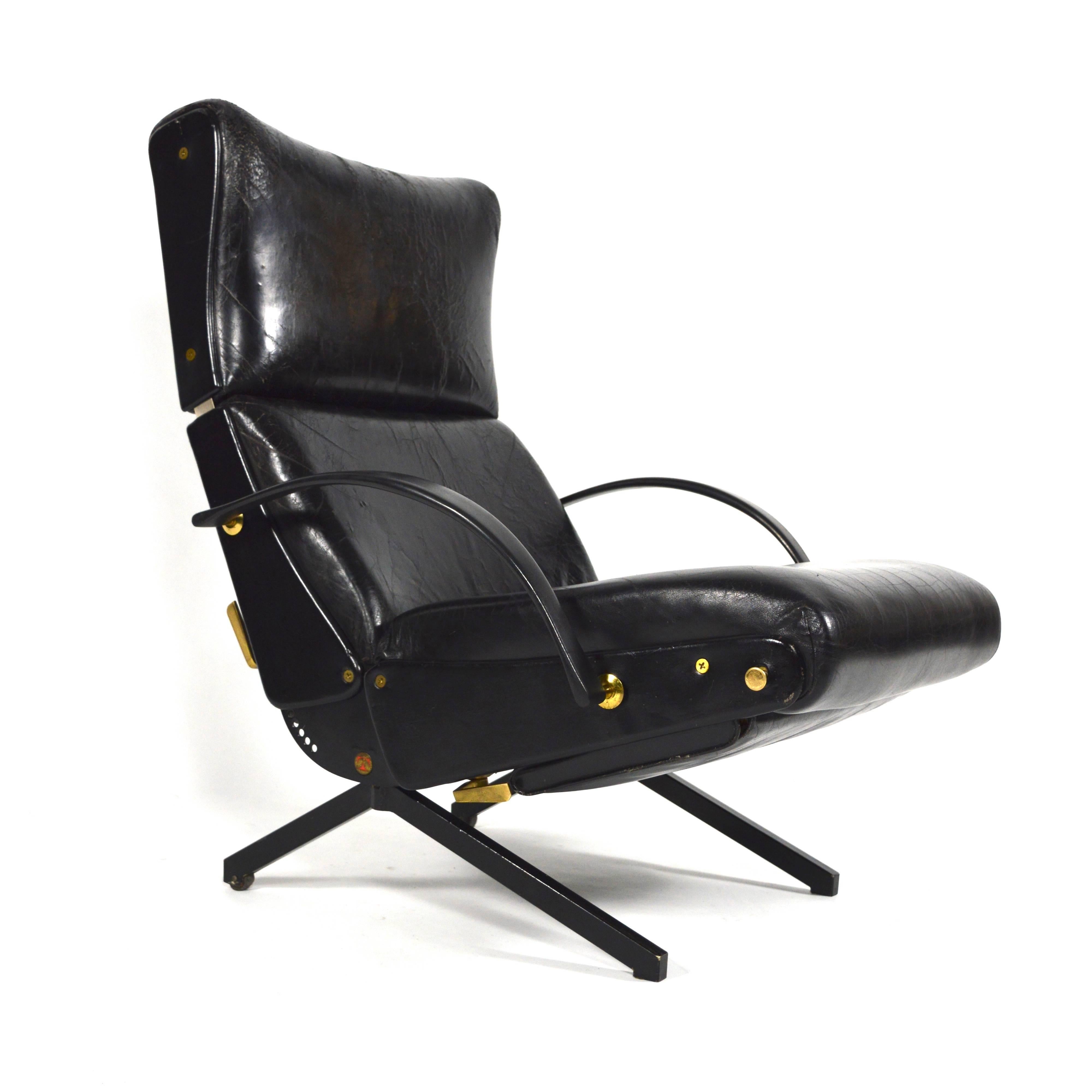 Mid-Century Modern Borsani P40 Lounge Chair for Tecno, Italy, 1950s