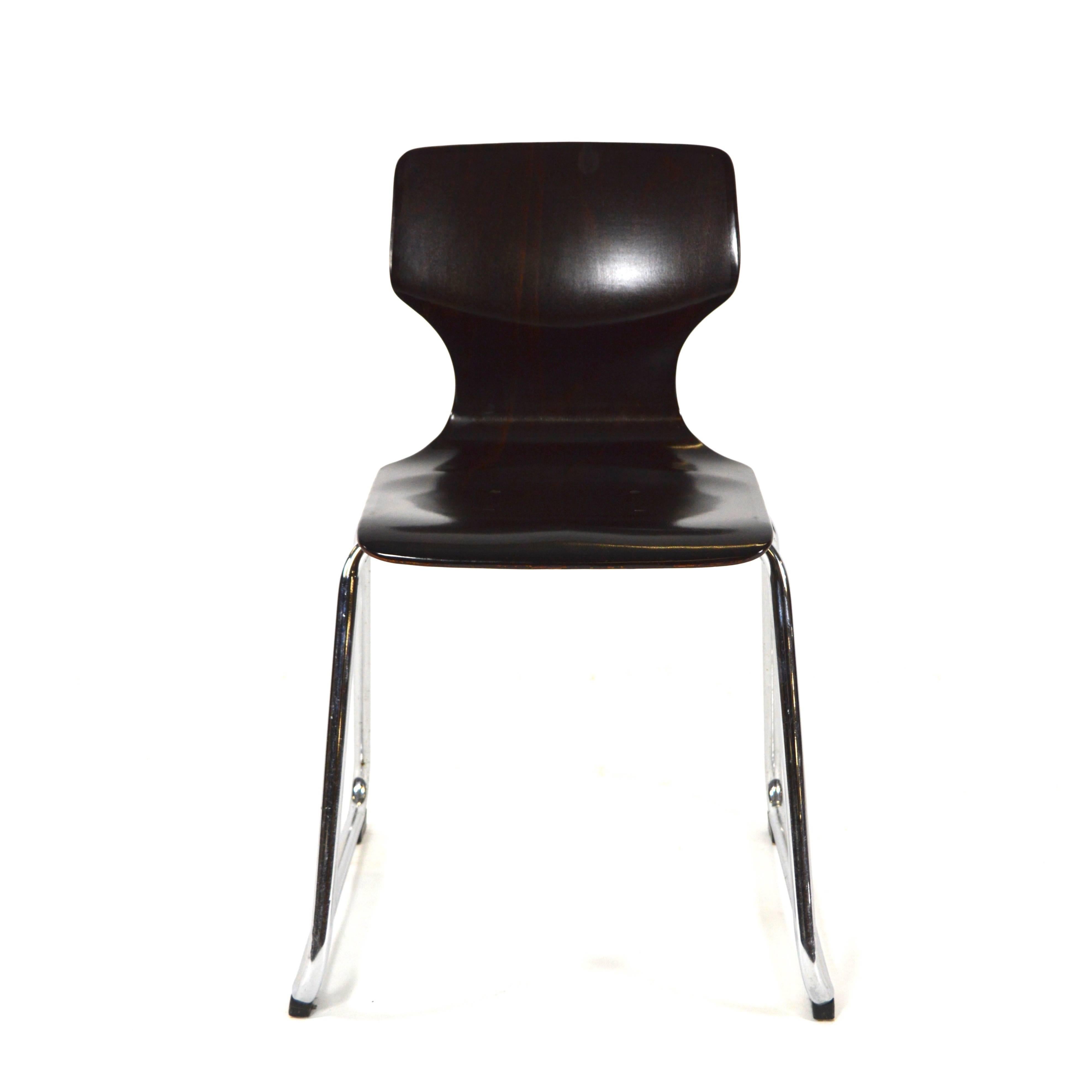 Flötotto Pagholz Stacking Chairs, Germany, circa 1970 2