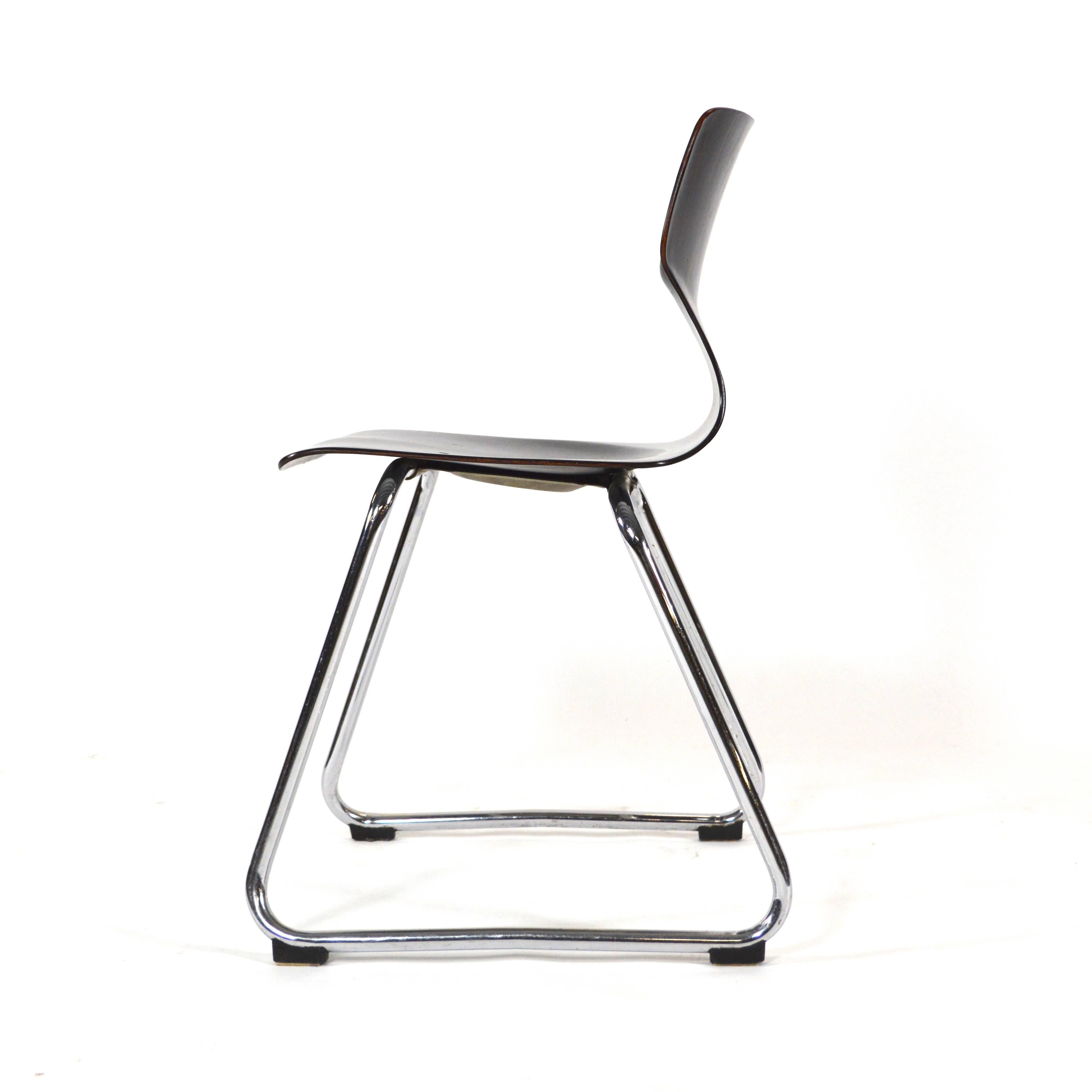 Flötotto Pagholz Stacking Chairs, Germany, circa 1970 In Good Condition In Pijnacker, Zuid-Holland