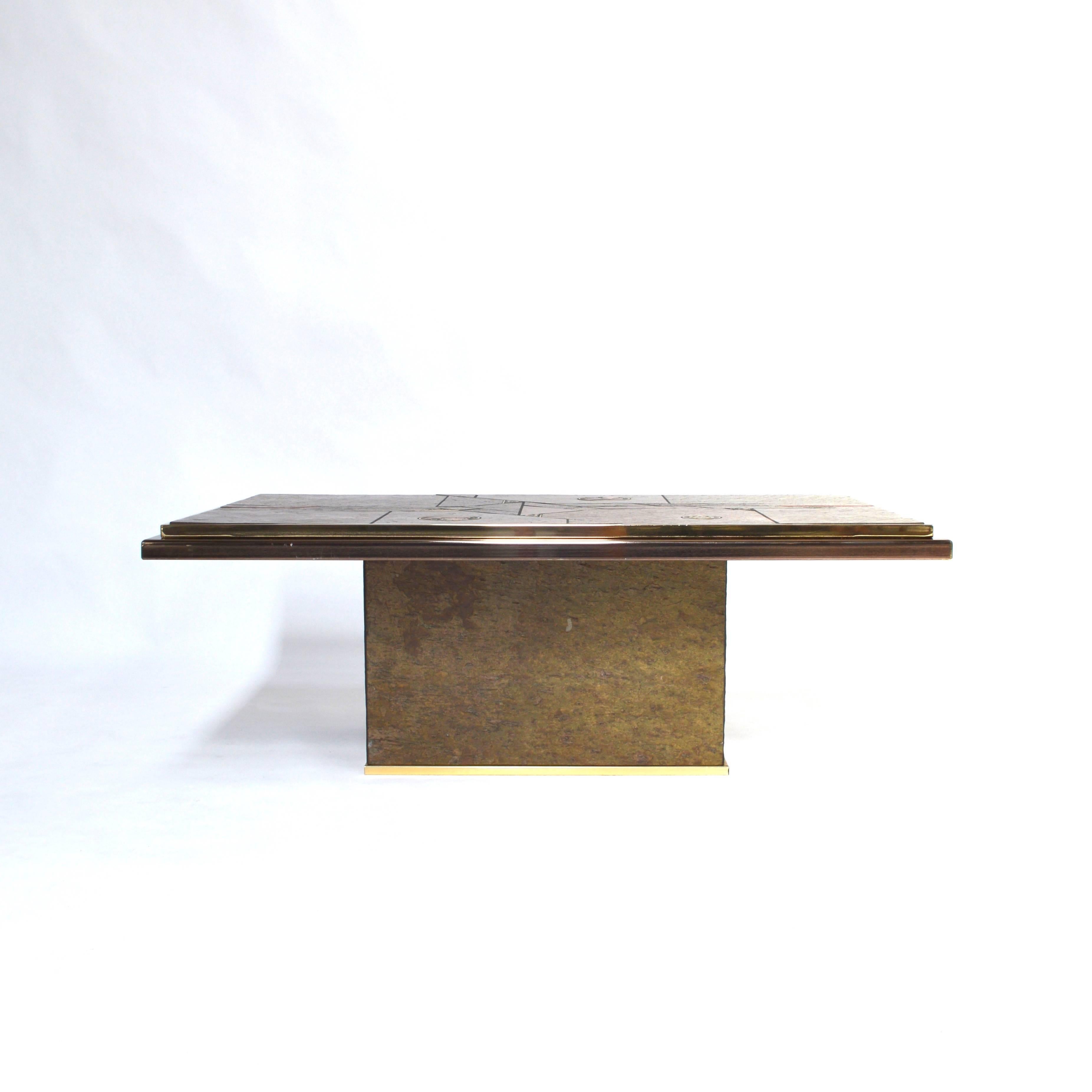 Brutalist Coffee Table in the style of Paul Kingma, 1970s In Excellent Condition In Pijnacker, Zuid-Holland
