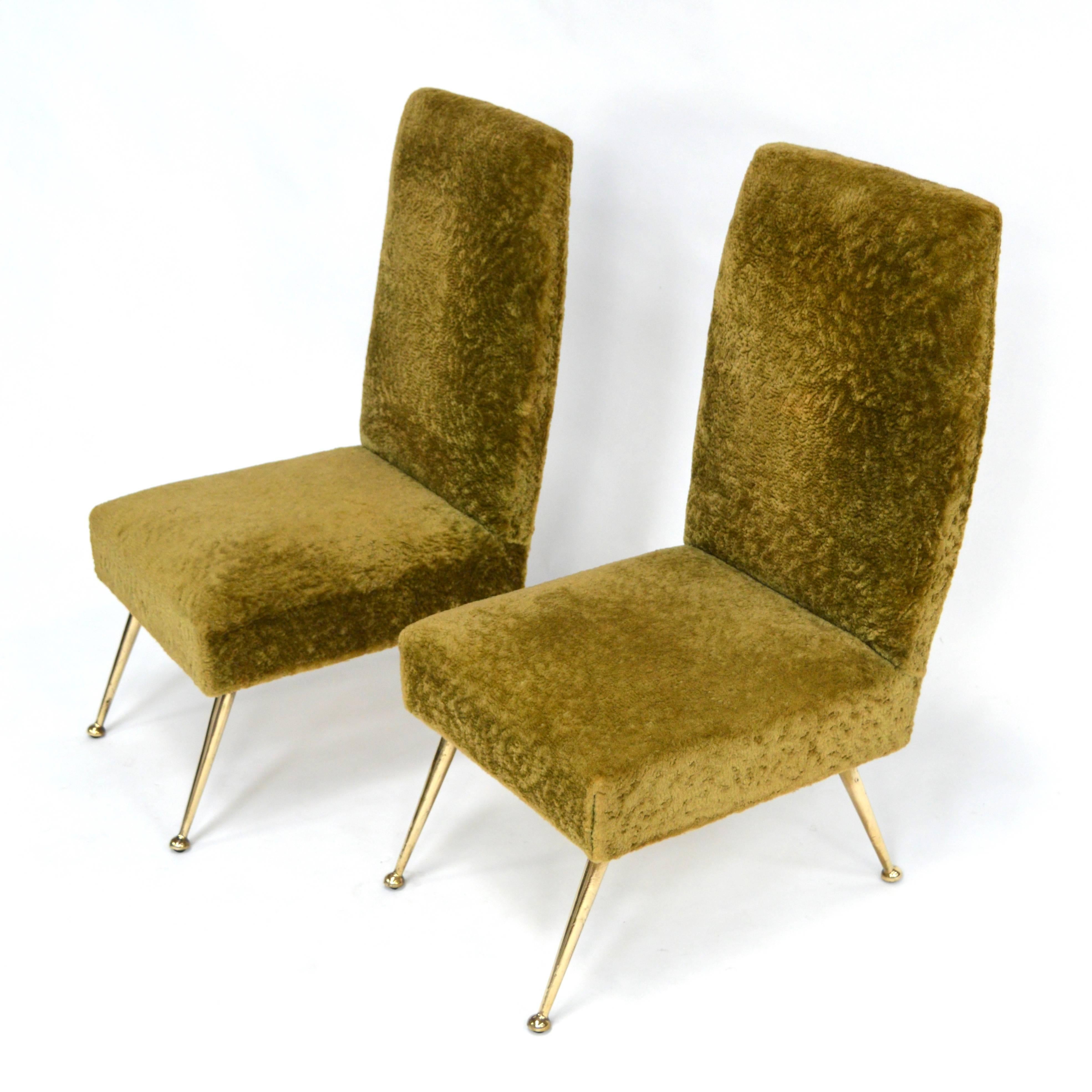 Mid-20th Century Rare Set of Gigi Radice Lounge Chairs and Side Chairs, Italy, 1950s