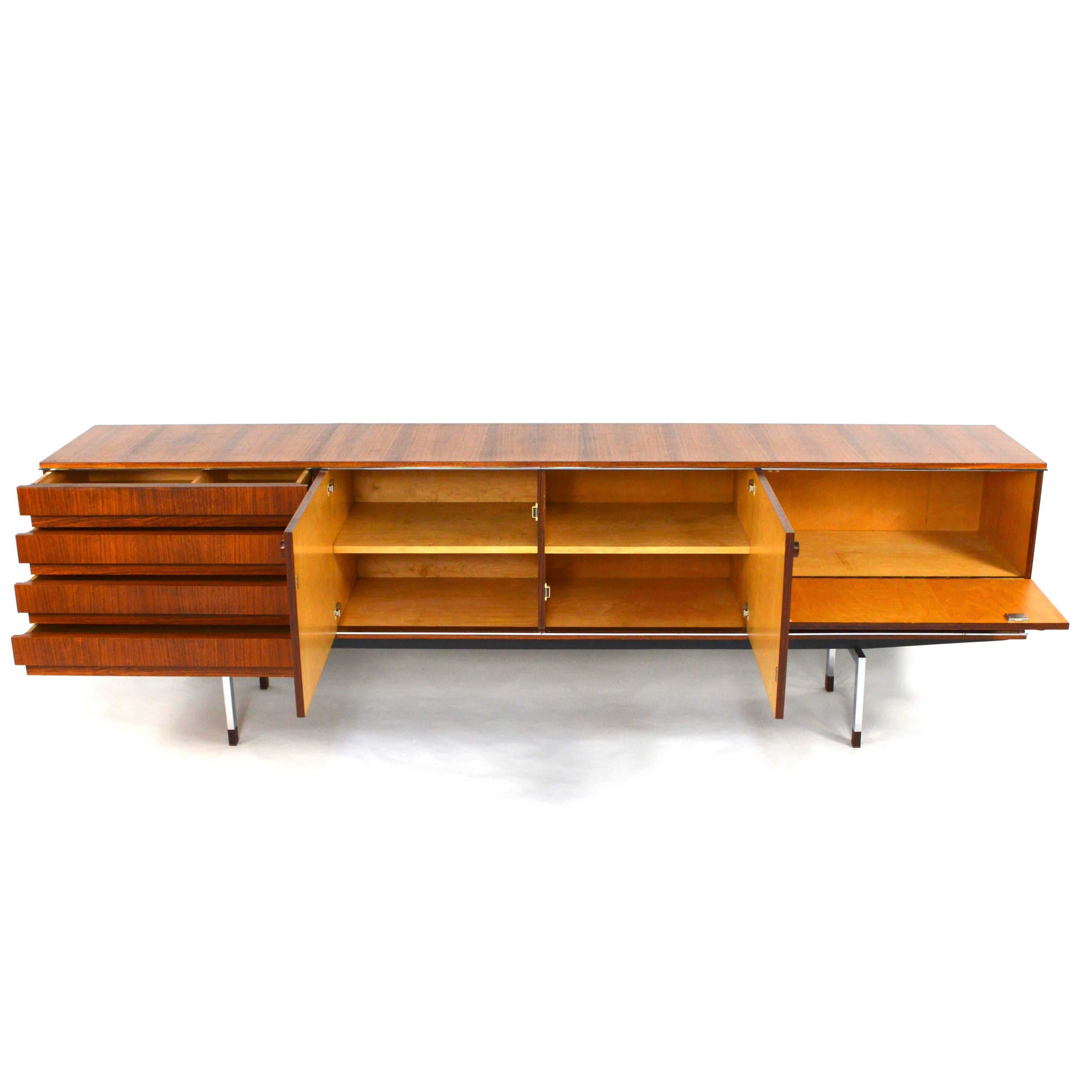 Lacquered Large Alfred Hendrickx for Belform Sideboard, Belgium, circa 1950