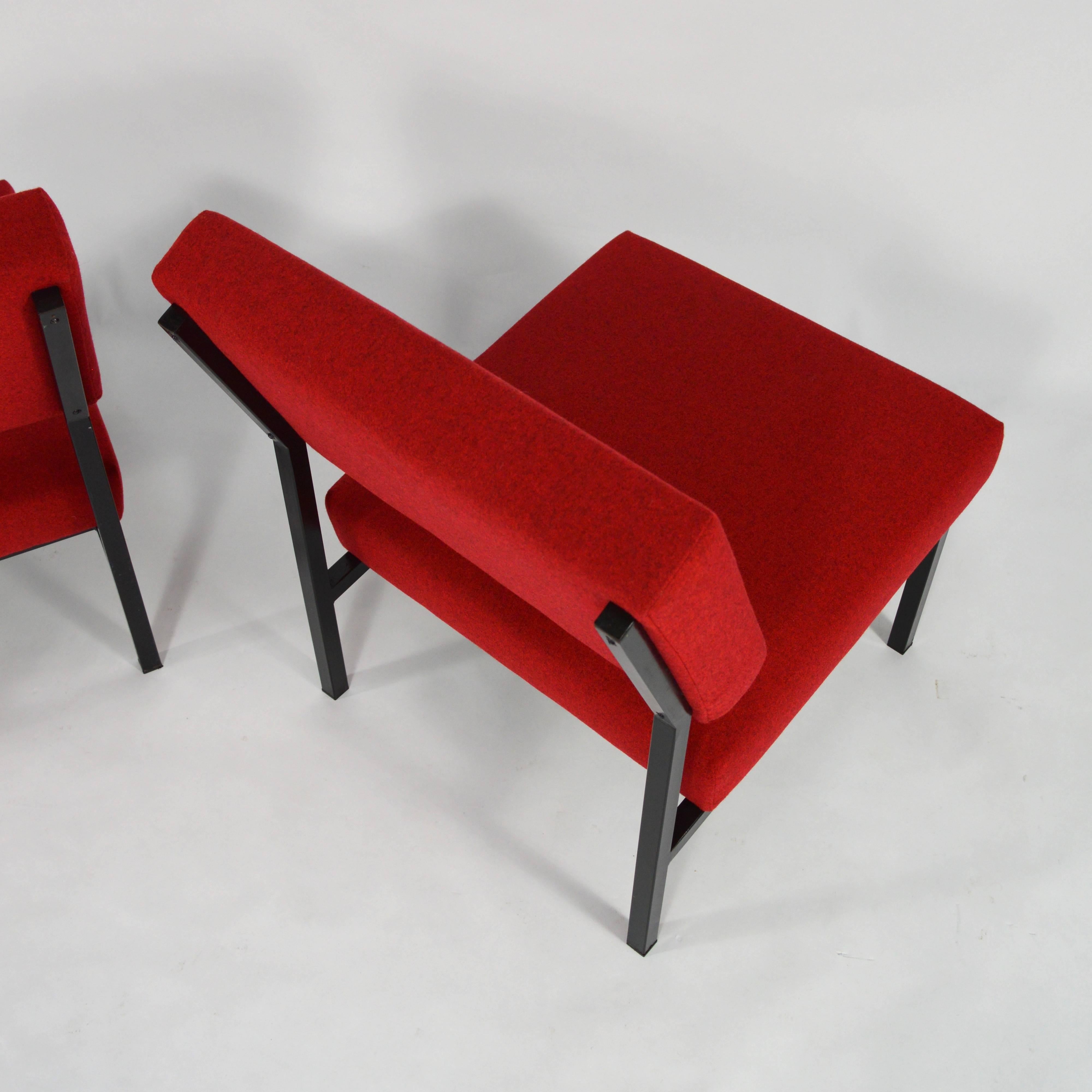 Mid-20th Century Pair of Gijs Van Der Sluis Lounge Chairs, Netherlands, 1950s