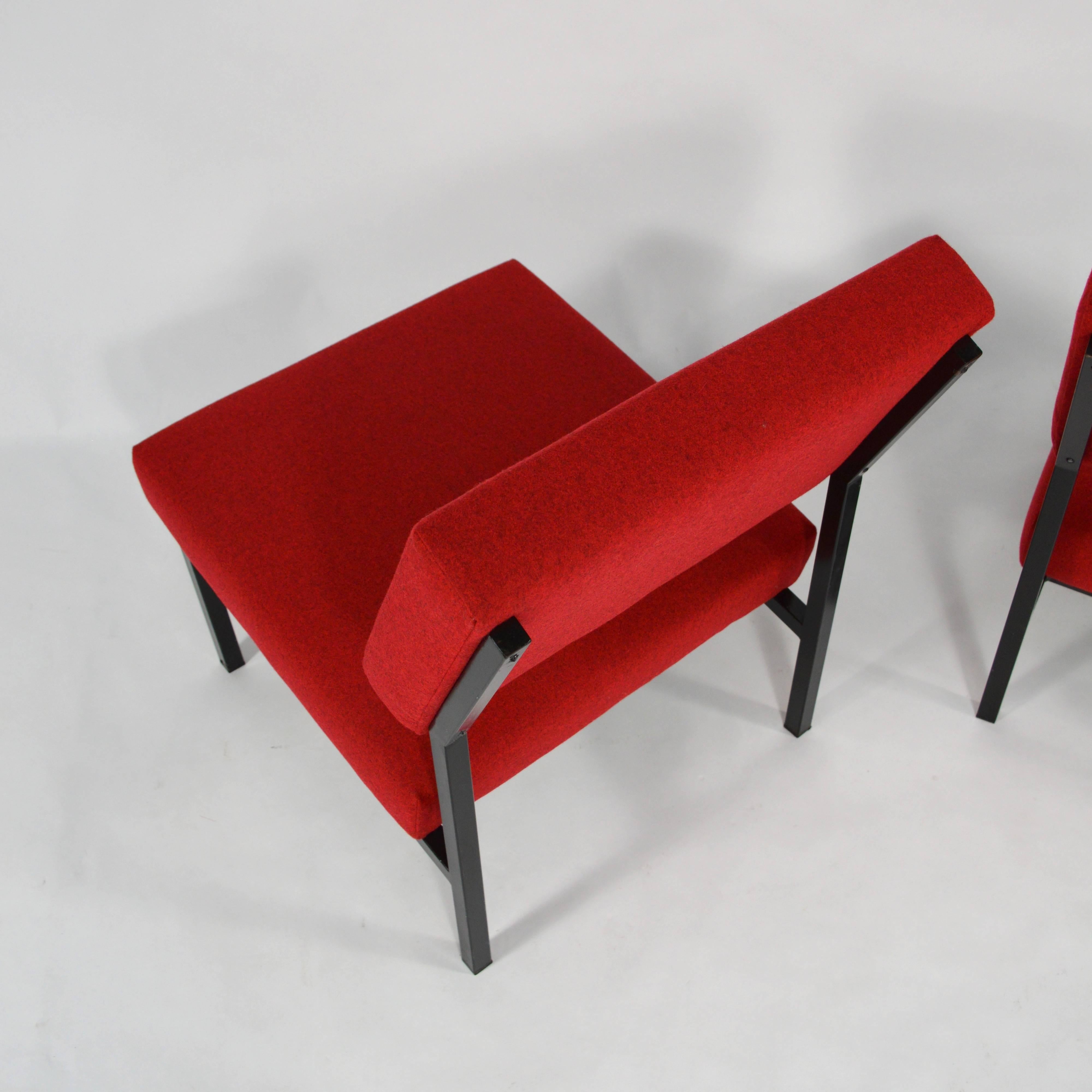 Pair of Gijs Van Der Sluis Lounge Chairs, Netherlands, 1950s In Good Condition In Pijnacker, Zuid-Holland