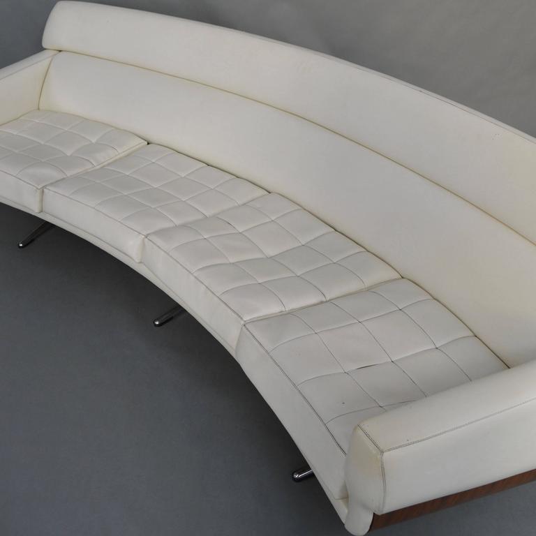 Extraordinary Curved Four Seat Sofa by Martin Stoll, Germany, 1960s at