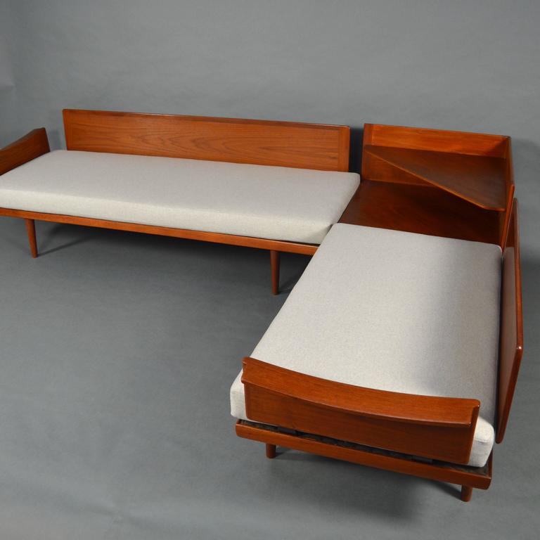 Edvard and Tove Kindt Larsen Teak Daybed Sofa Set and Corner Table