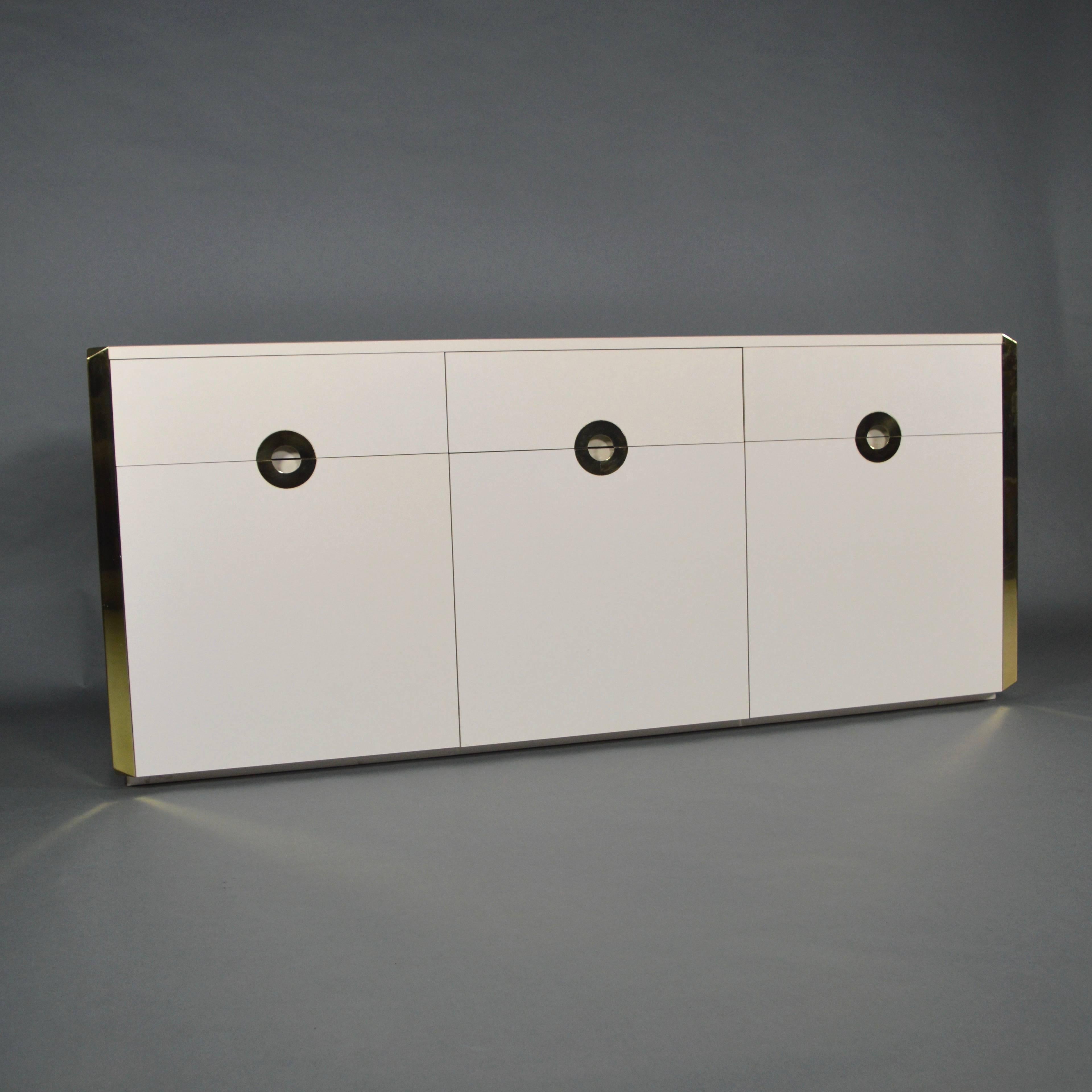 Mid-Century Modern Willy Rizzo Sideboard, by Mario Sabot, Italy, 1970s