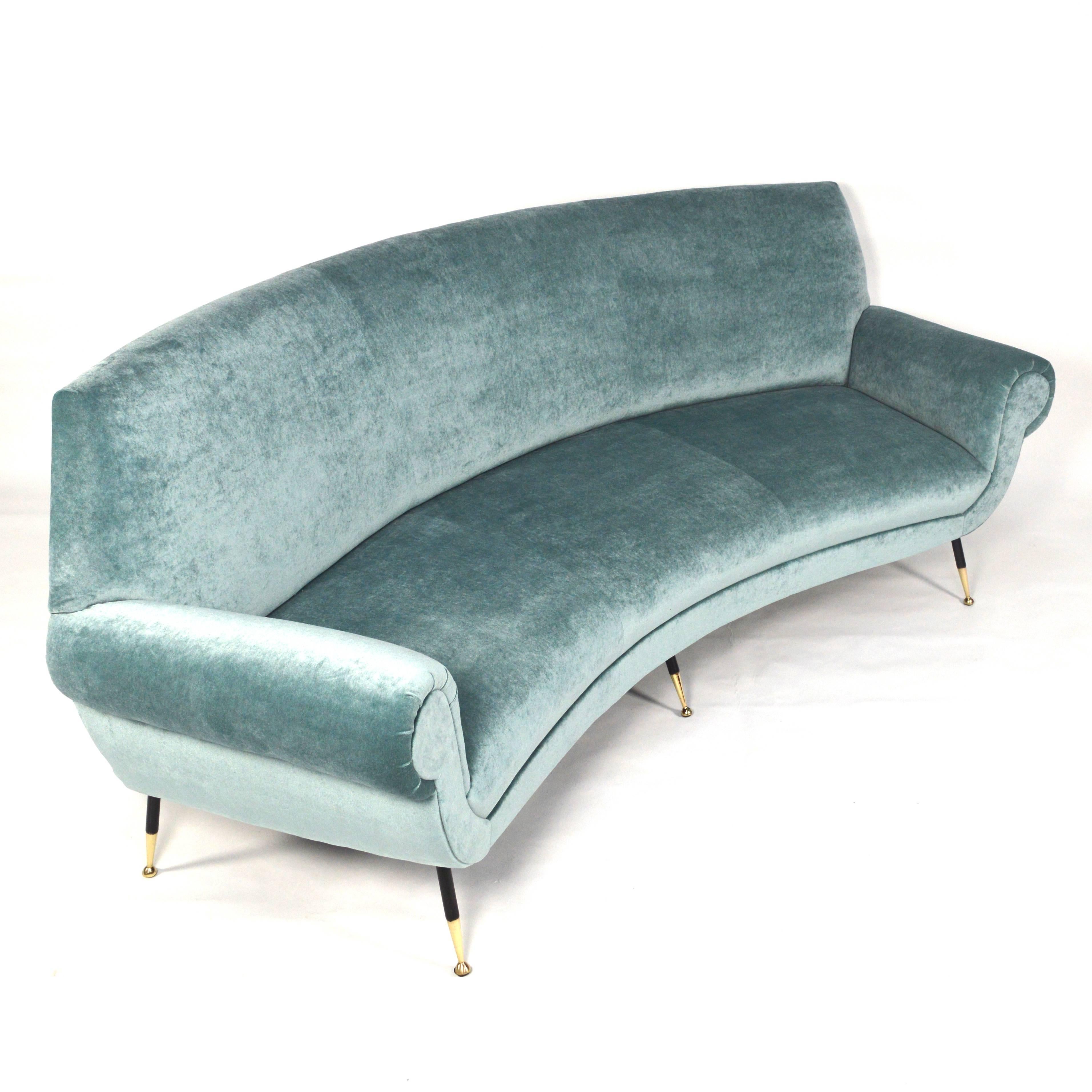 italian curved sofa