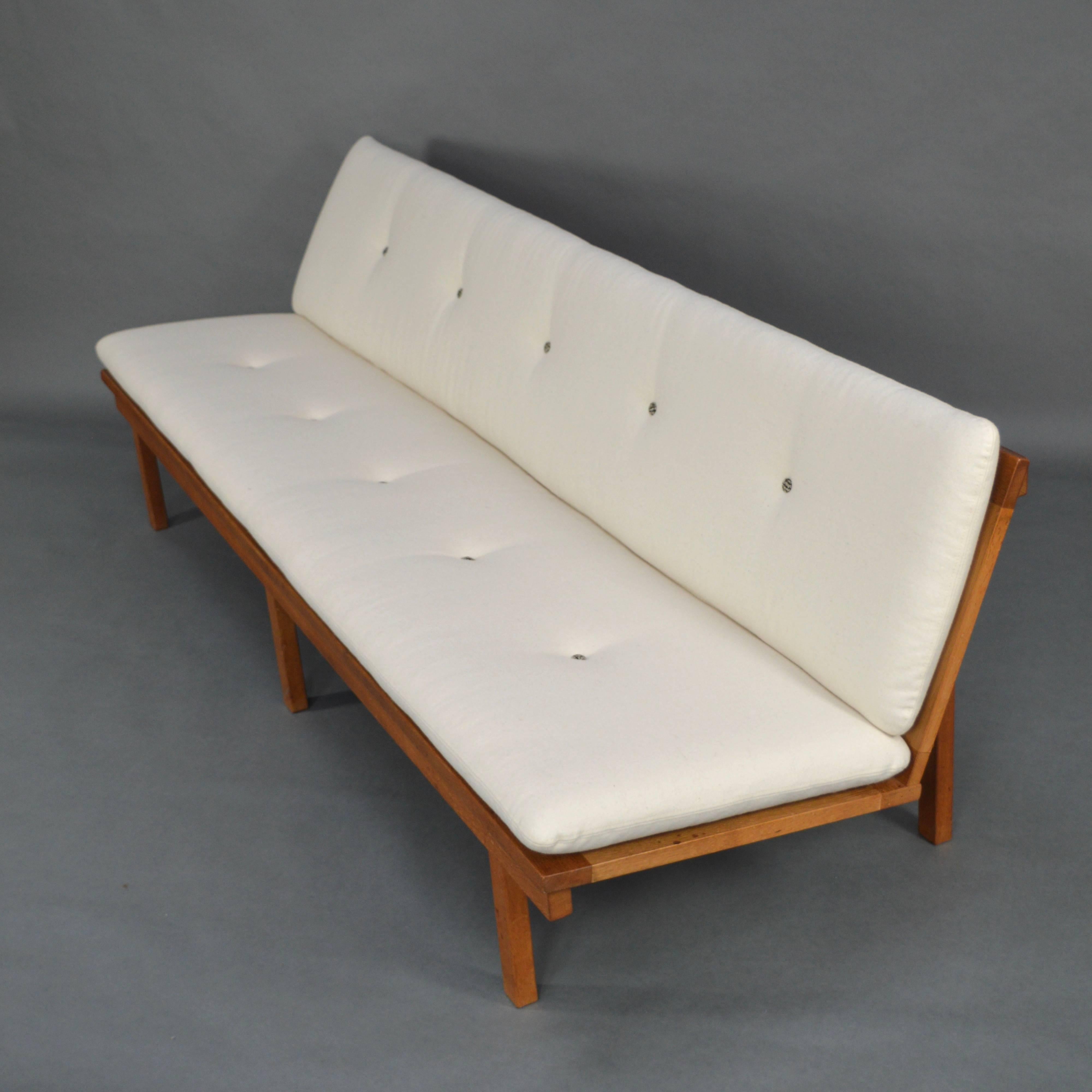 Fabric Børge Mogensen for Fredericia Four-Seat Bench Sofa, Denmark, 1950s