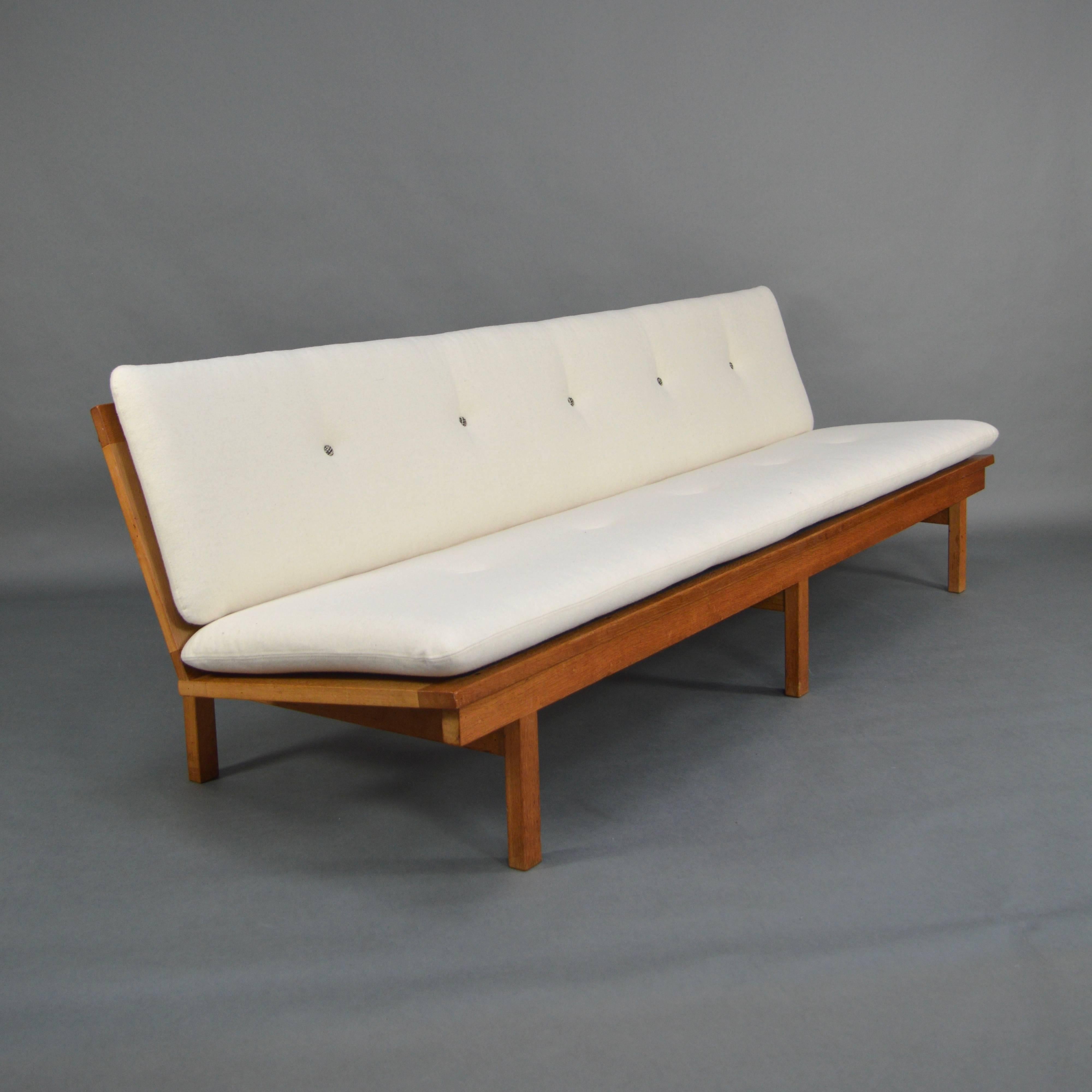 Scandinavian Modern Børge Mogensen for Fredericia Four-Seat Bench Sofa, Denmark, 1950s