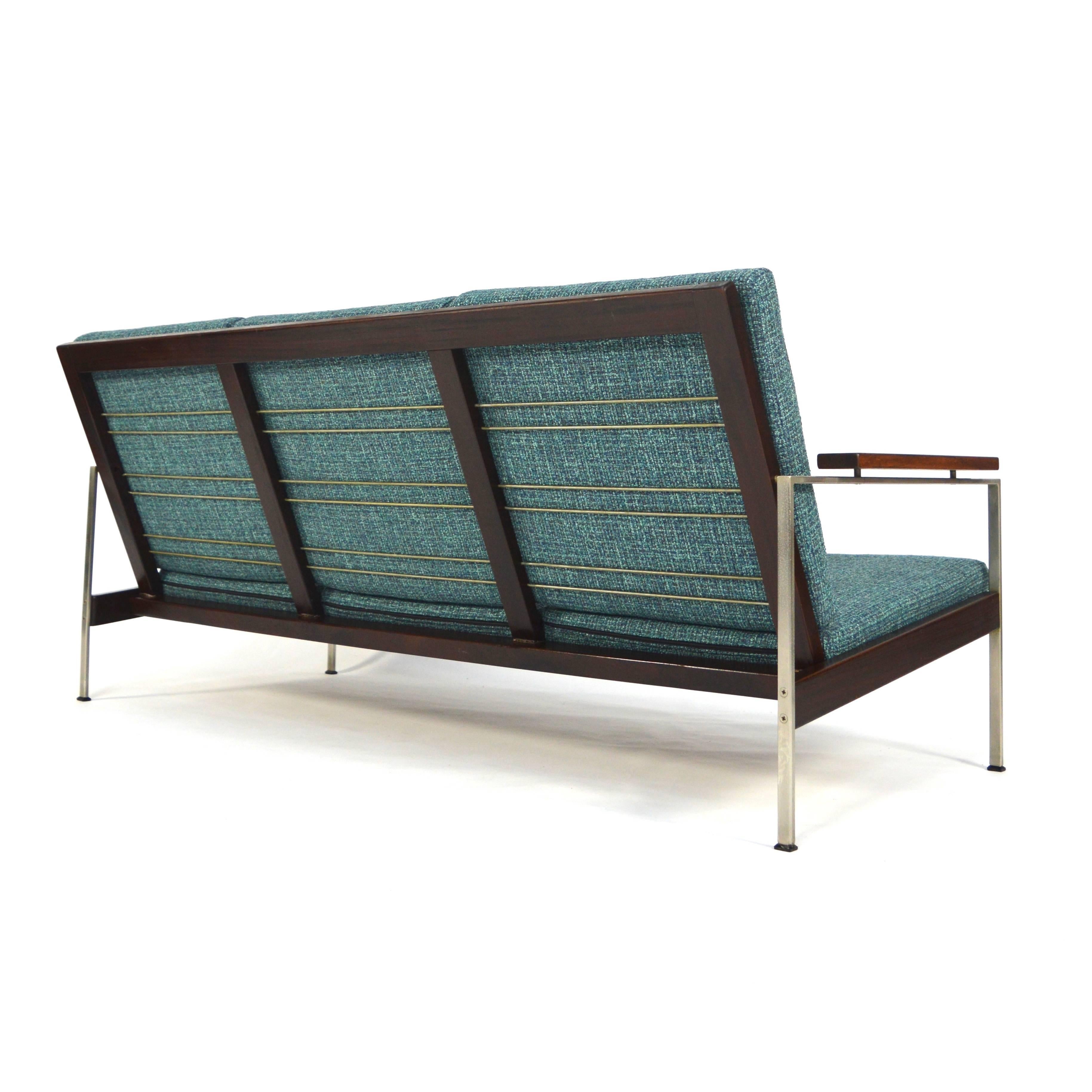 Mid-Century Modern Brazilian Rosewood Three-Seat Sofa by Rob Parry for Gelderland, 1960s