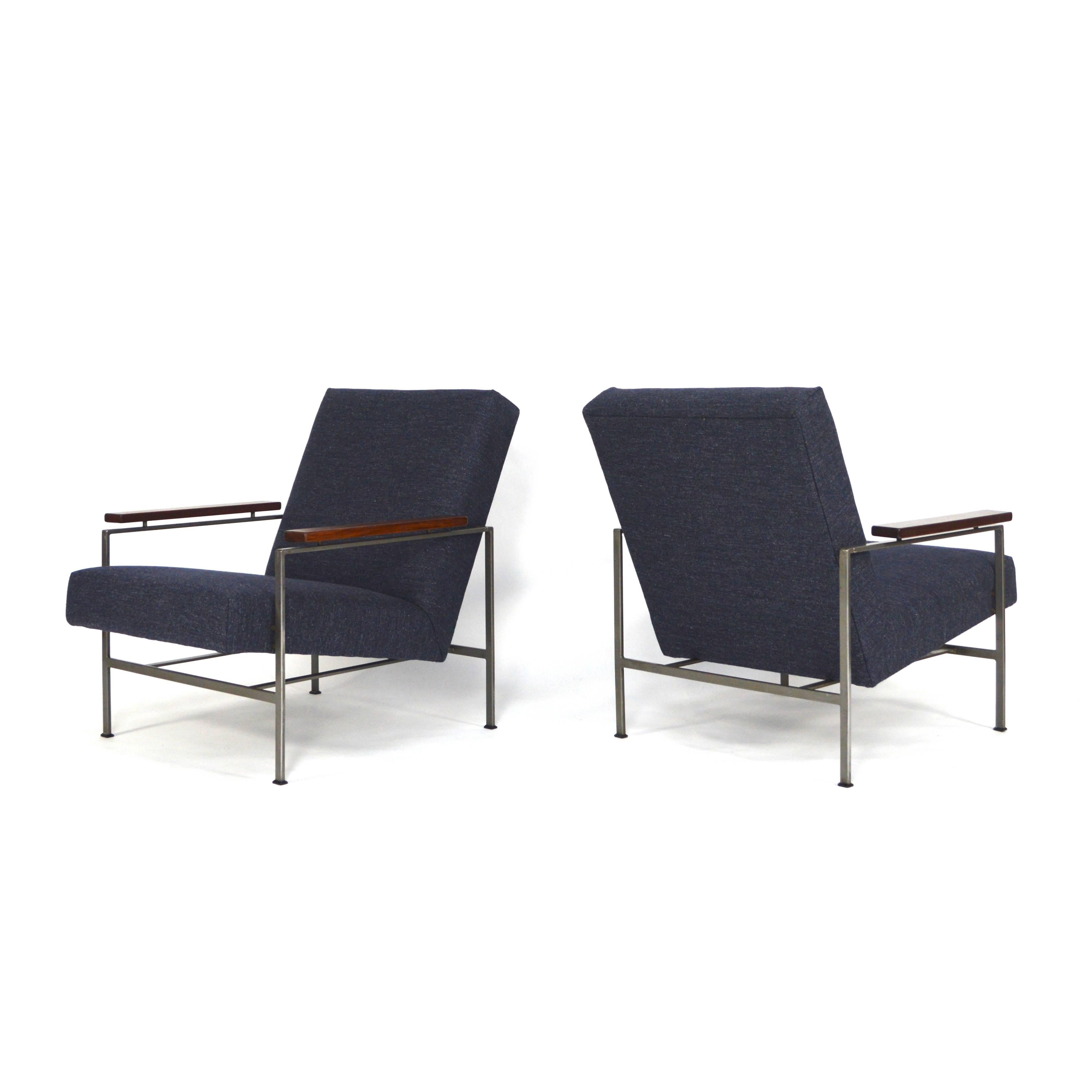Mid-Century Modern Pair of Rob Parry Lounge Chairs, Netherlands, 1960s