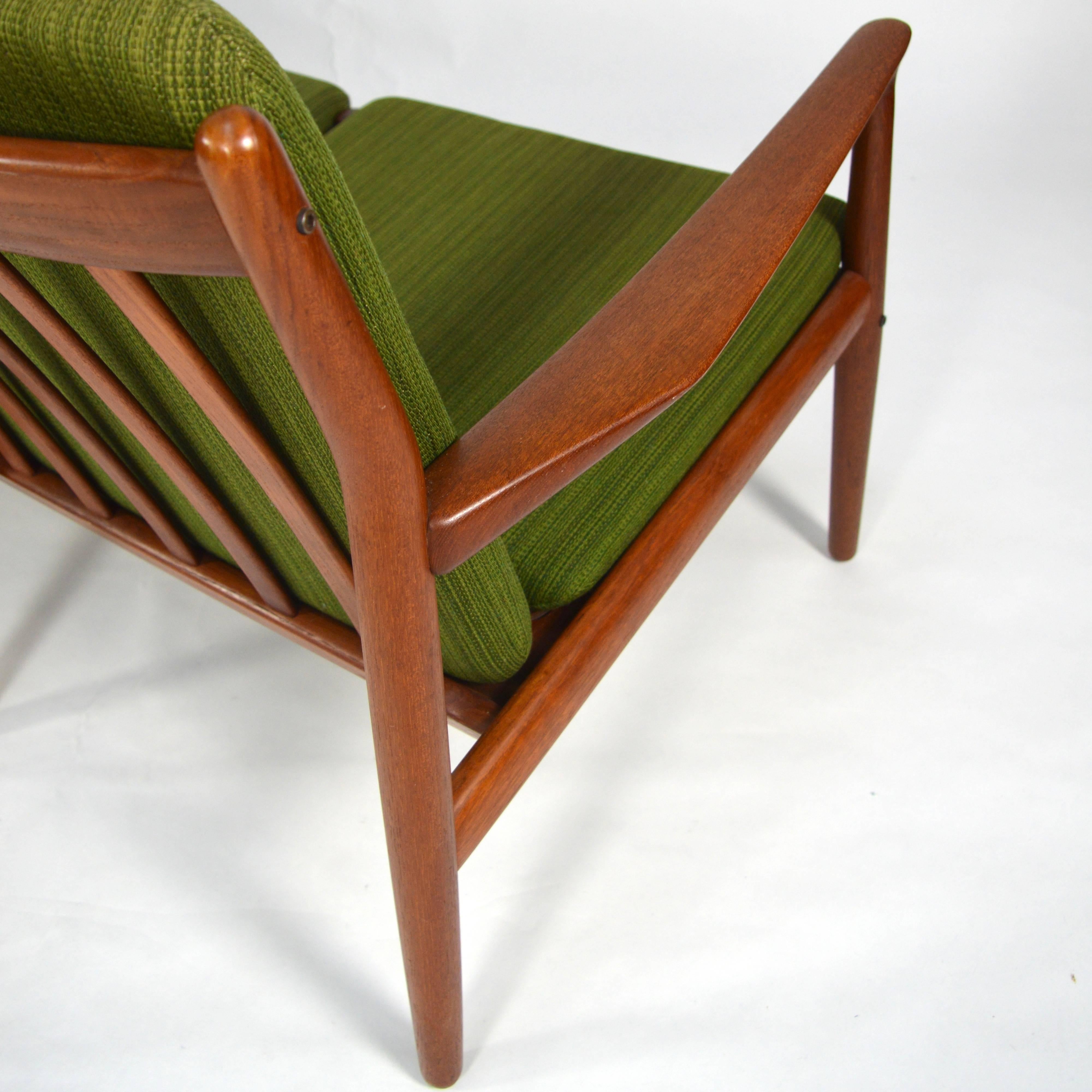 Mid-20th Century Grete Jalk Three-Seat Teak Sofa for Glostrup, Denmark, 1960s
