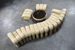 Exclusive DS600 'Snake' Non-Stop Sectional Sofa with Foot Benches