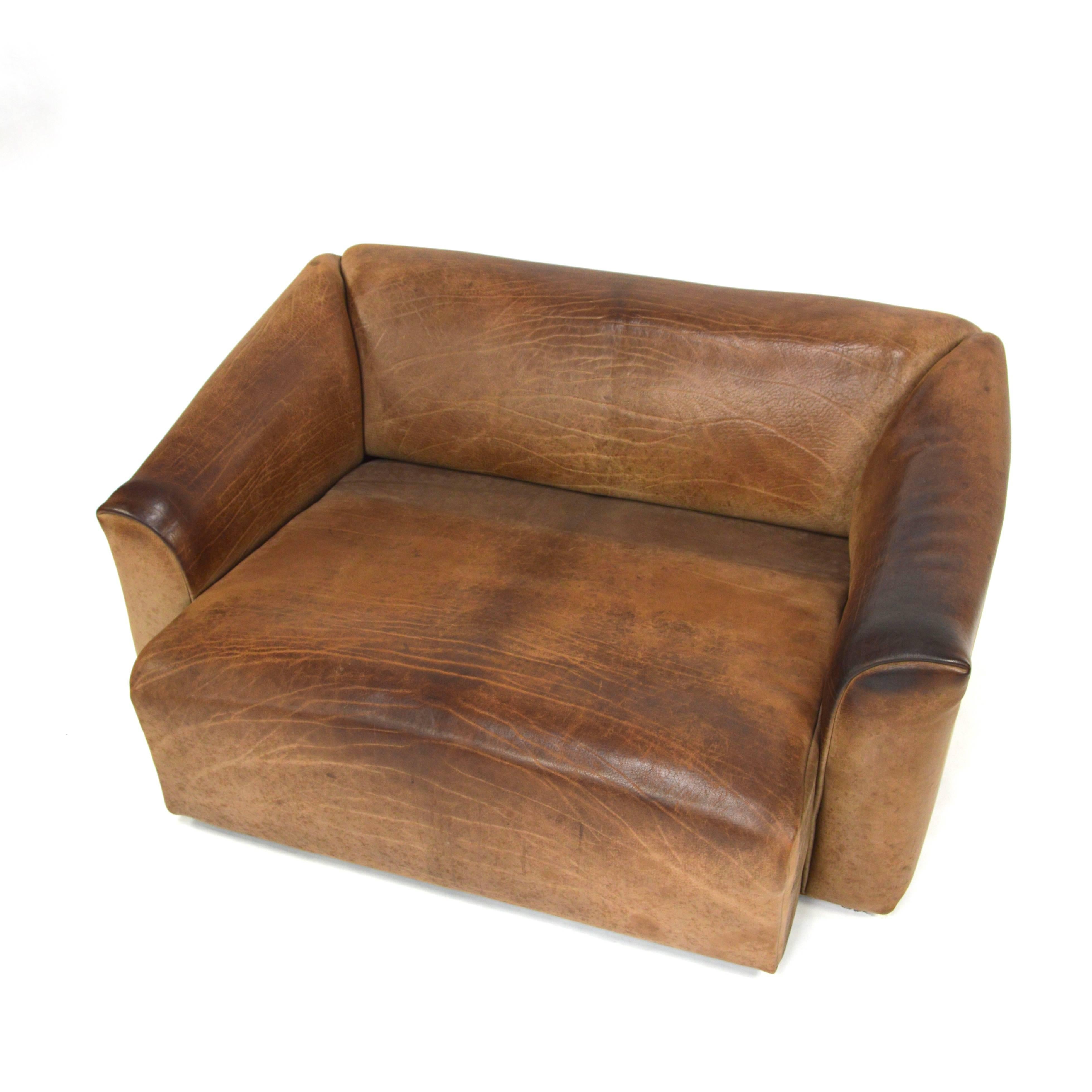 De Sede DS47 Cognac Leather Sofa, Switzerland, 1970s 1