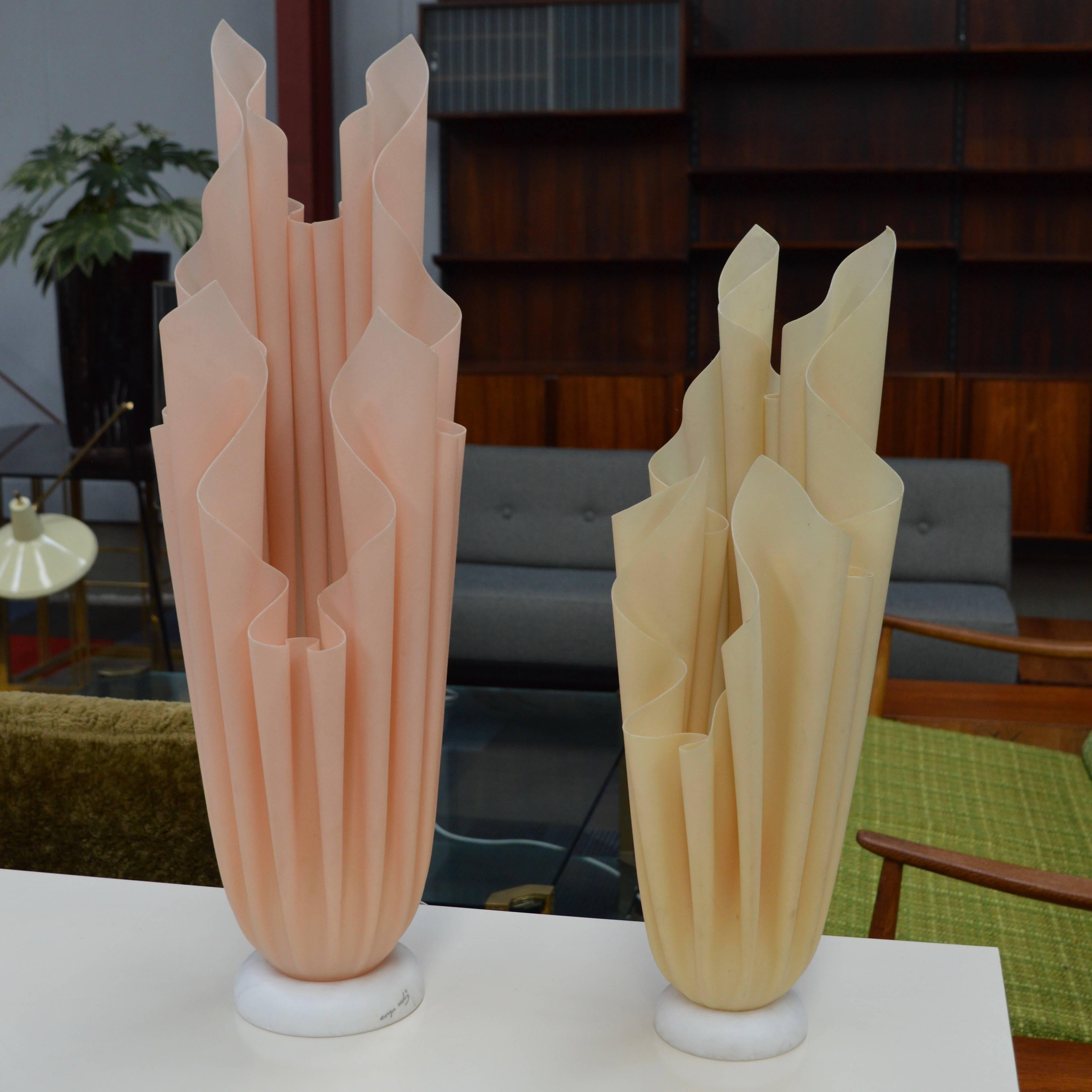 French Pair of Athena Table Lamps by Georgia Jacob, 1970s